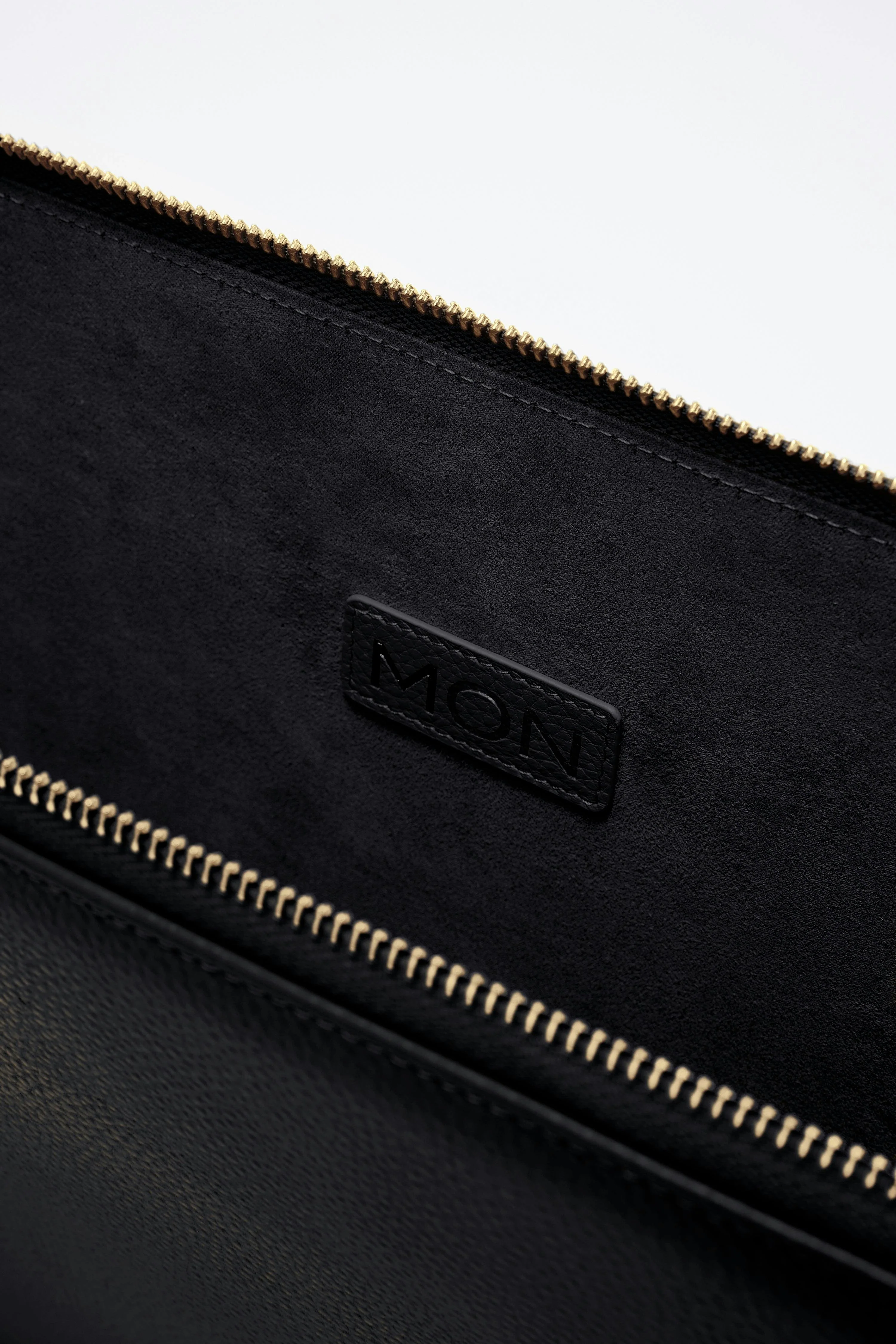 16" Padded Leather Laptop Case | Black Gold - Image 8
