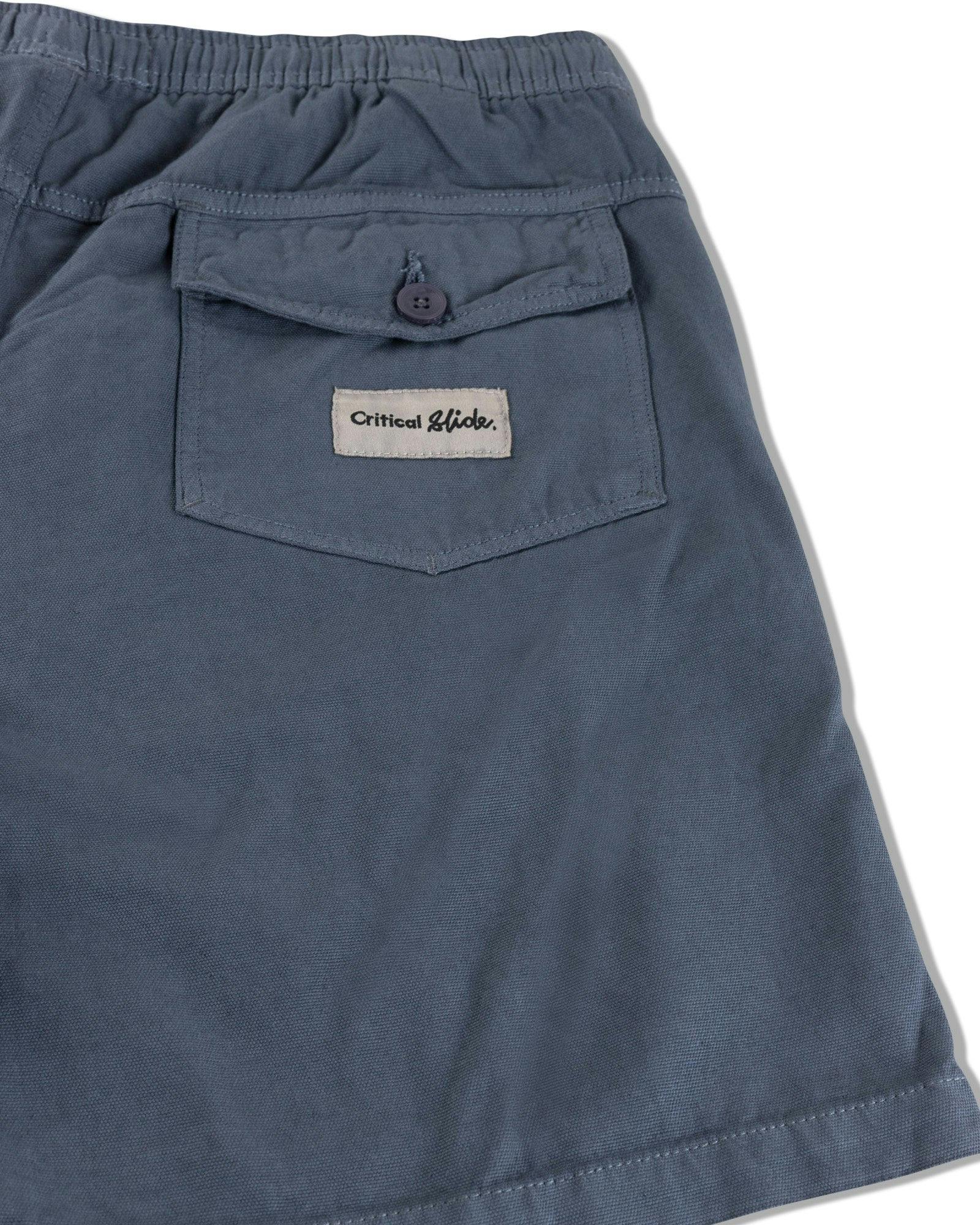 All Day Canvas Short - Blue - Image 4