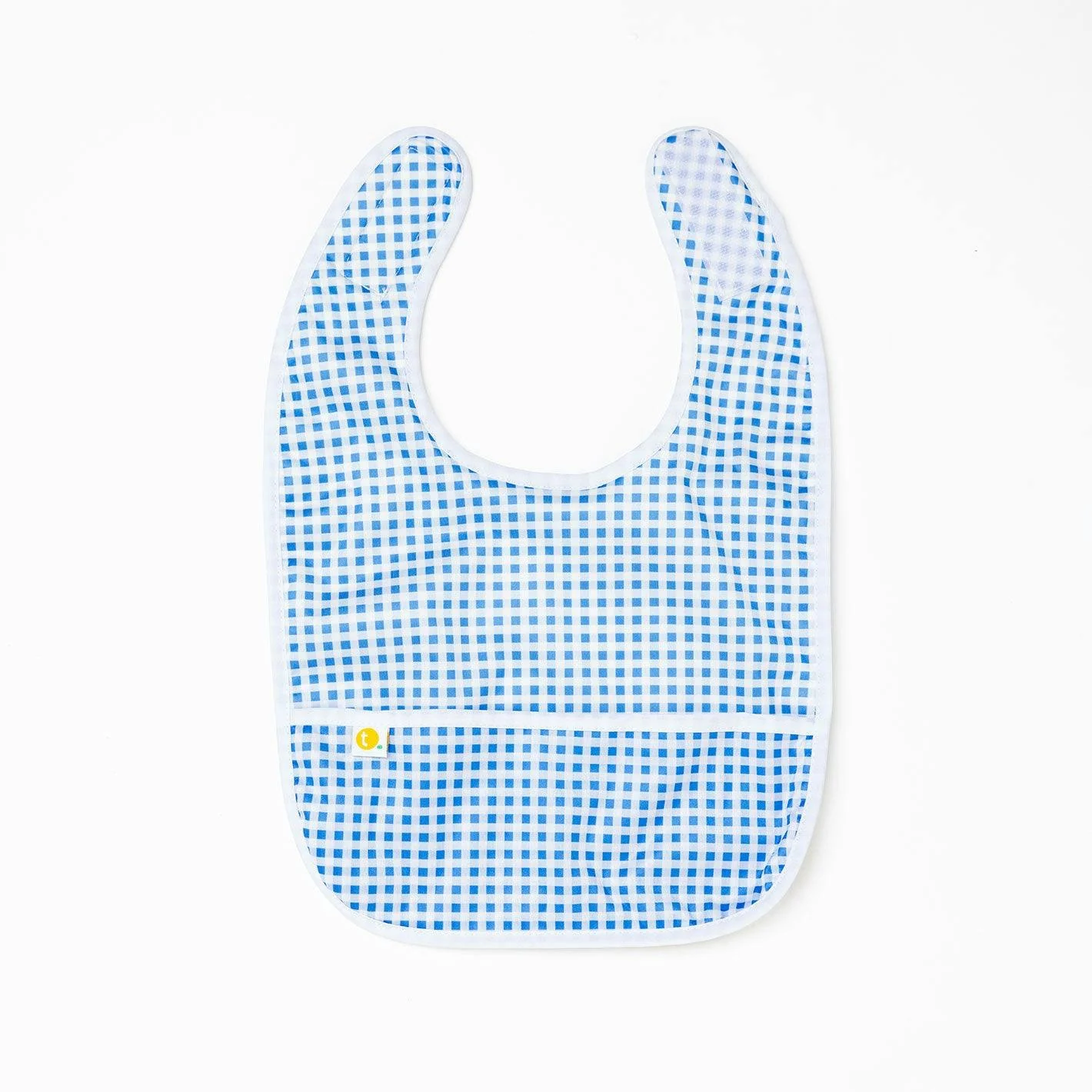 Baby Bib Tyoub Stay-dry - Blue Gingham - Image 5