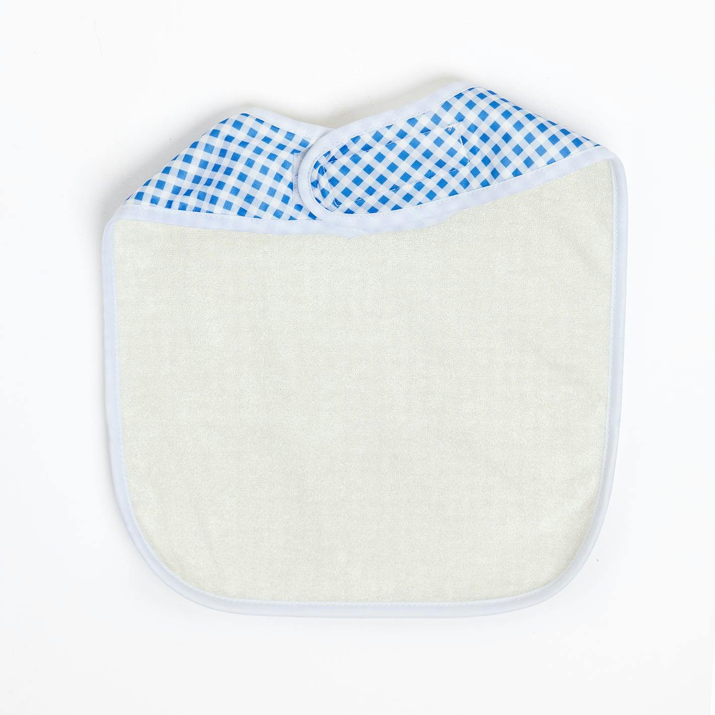 Baby Bib Tyoub Stay-dry - Blue Gingham - Image 6
