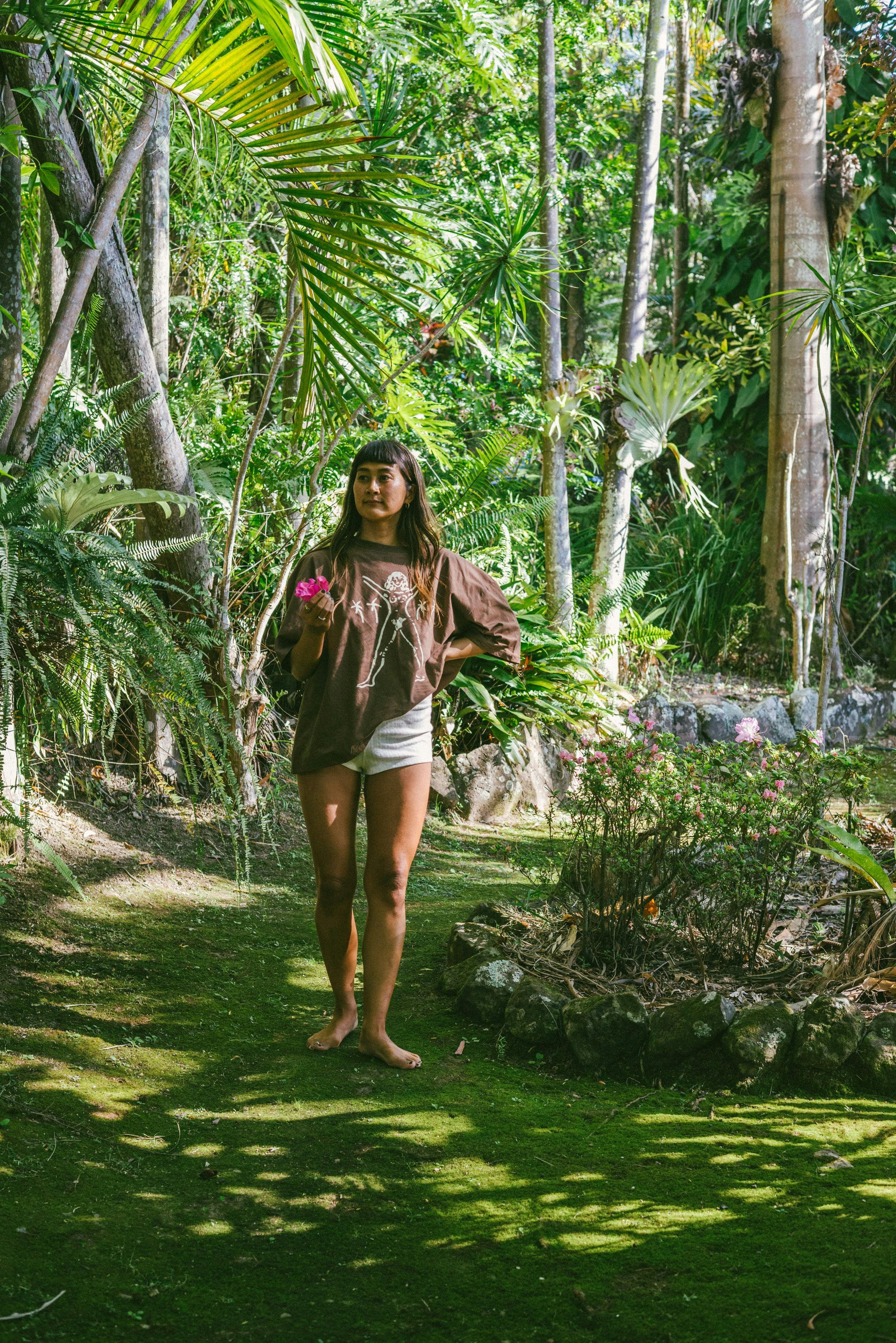 Beach PJ Short in Cream Pointelle - Image 10