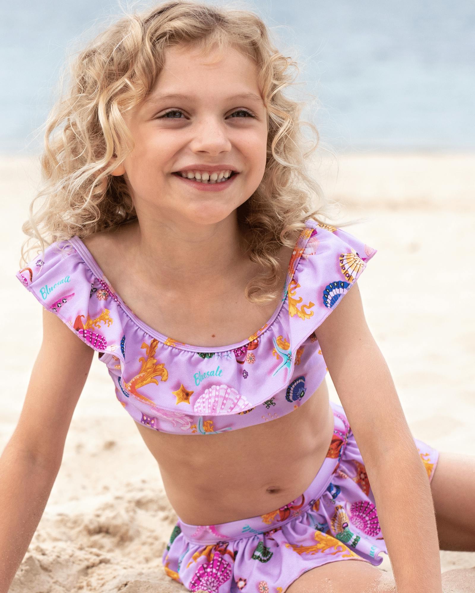 Beach Treasures Rash Top and Bikini Set - Image 2