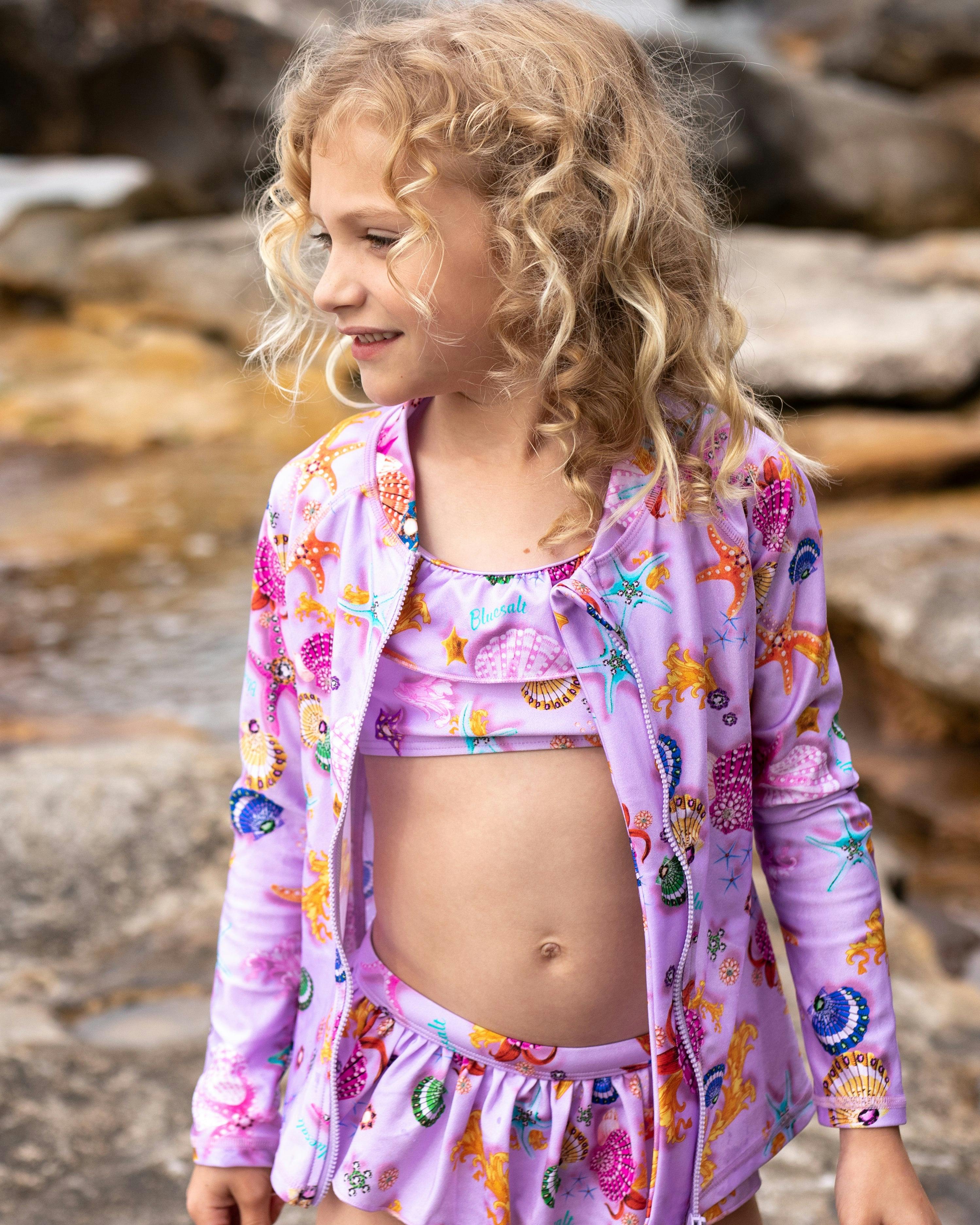 Beach Treasures Rash Top and Bikini Set - Image 3