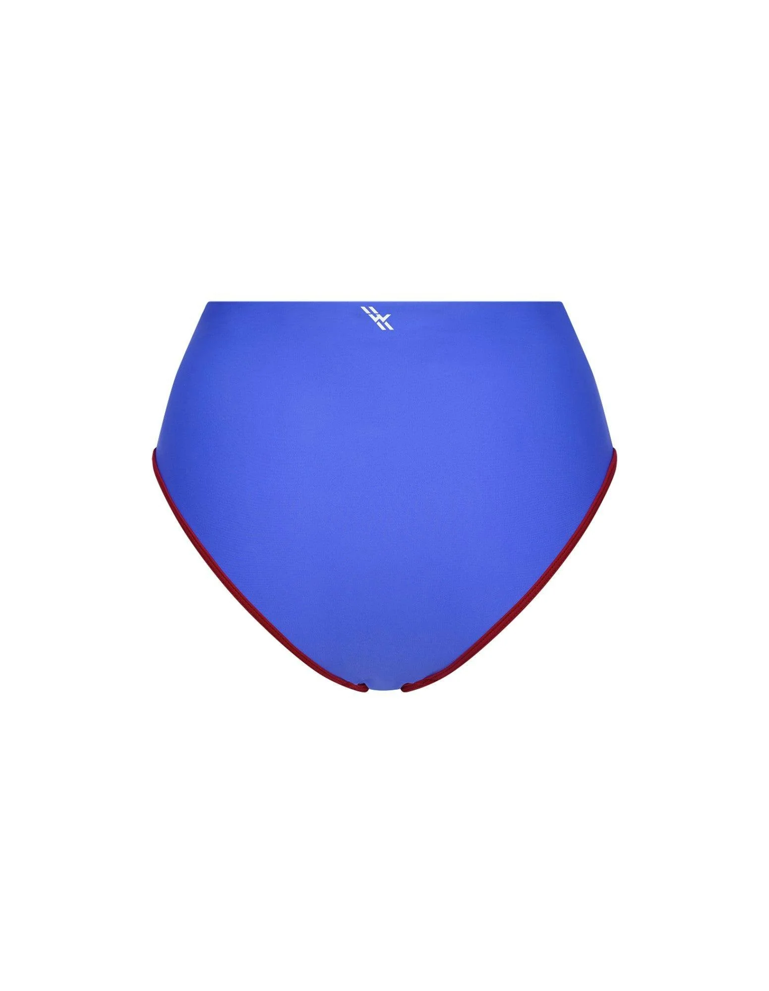 Bikini Bottom High Waist ― Blue / Dark Red - Image 10