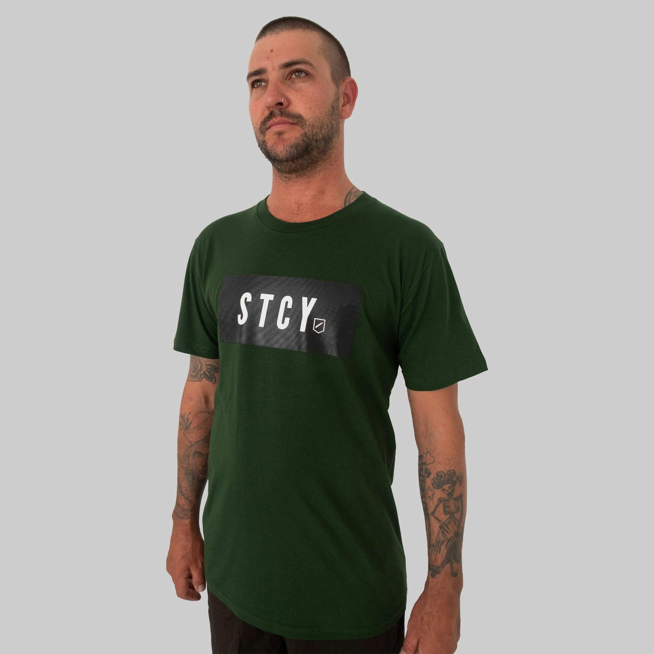 BLOCK TEE / FOREST GREEN - Image 3