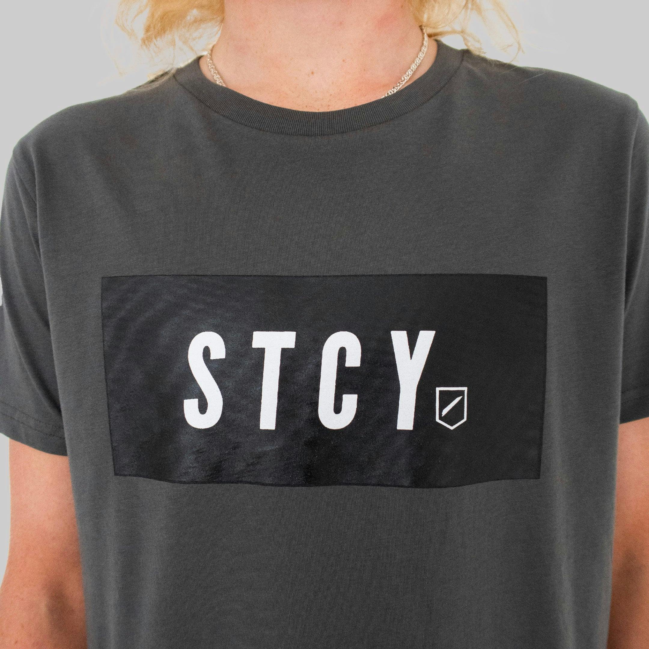 BOYS BLOCK TEE / COAL - Image 4