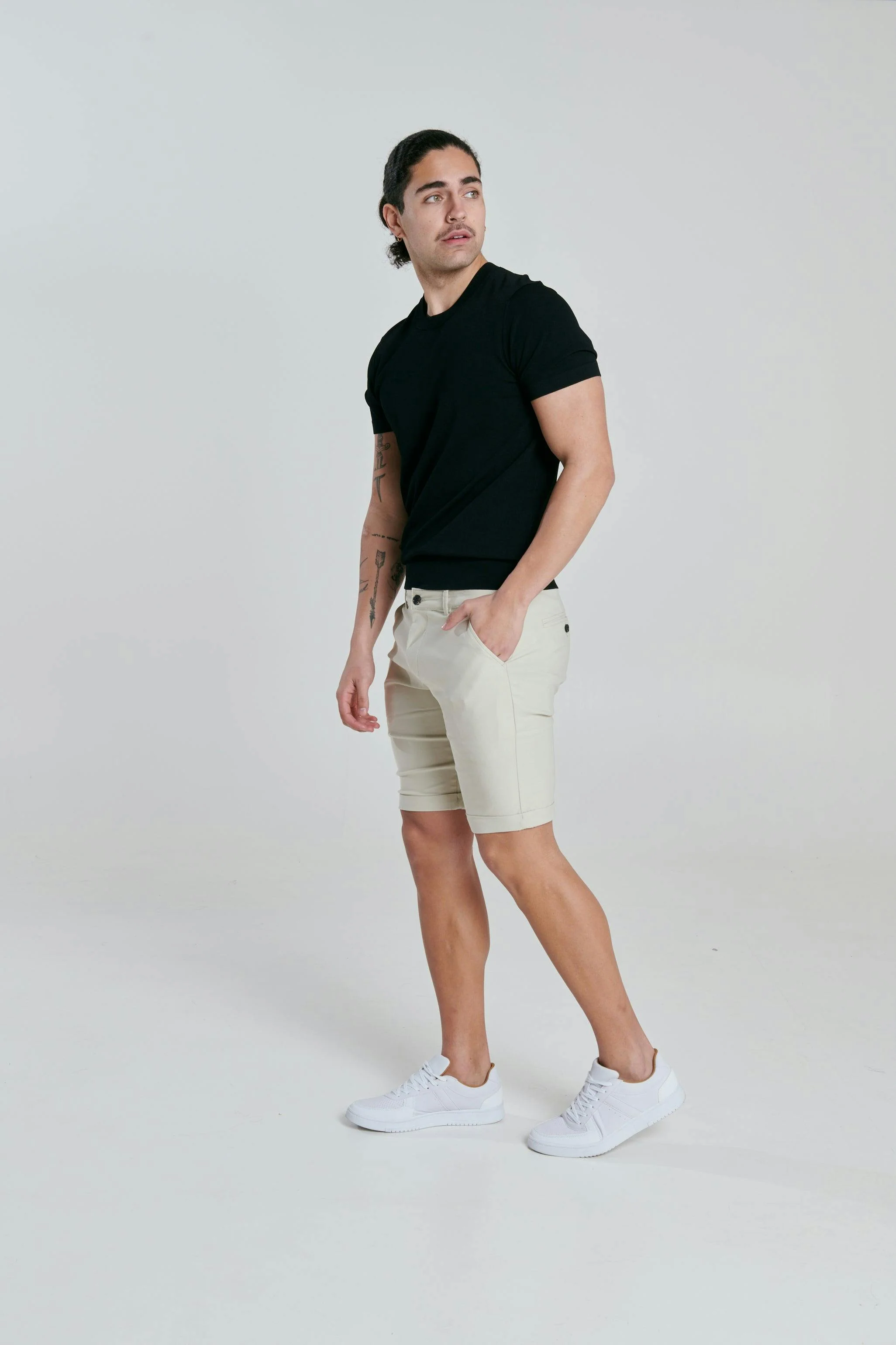 BRISTOL Cream Pant Short - Image 3