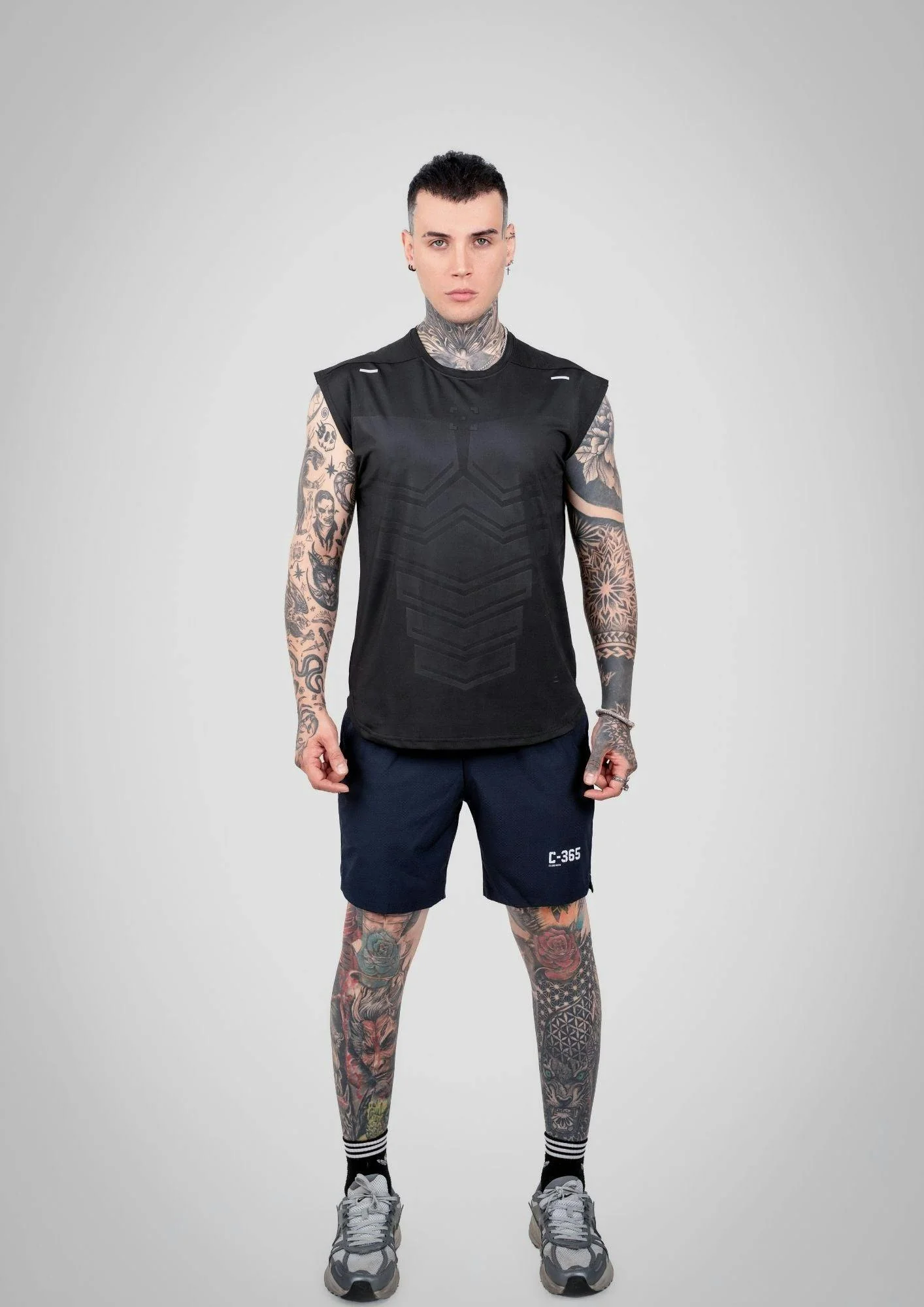 C-365 Flex Singlet (Model 323129) - Black - Image 4
