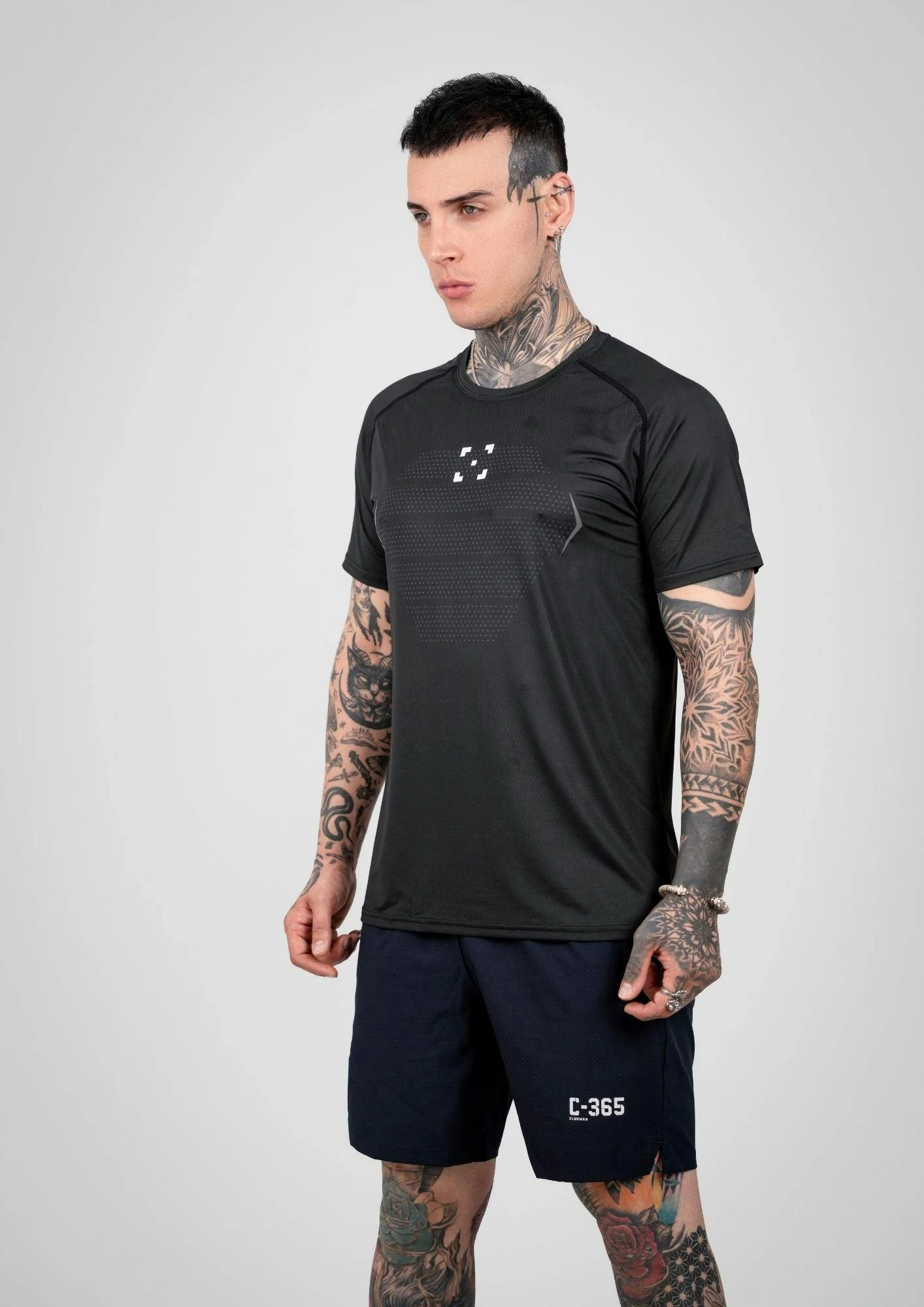 C-365 Performance Tee (Model 324305) - Black - Image 6