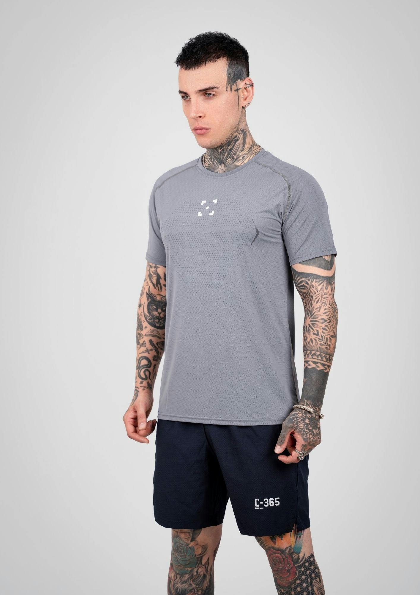 C-365 Performance Tee (Model 324305) - Grey - Image 4