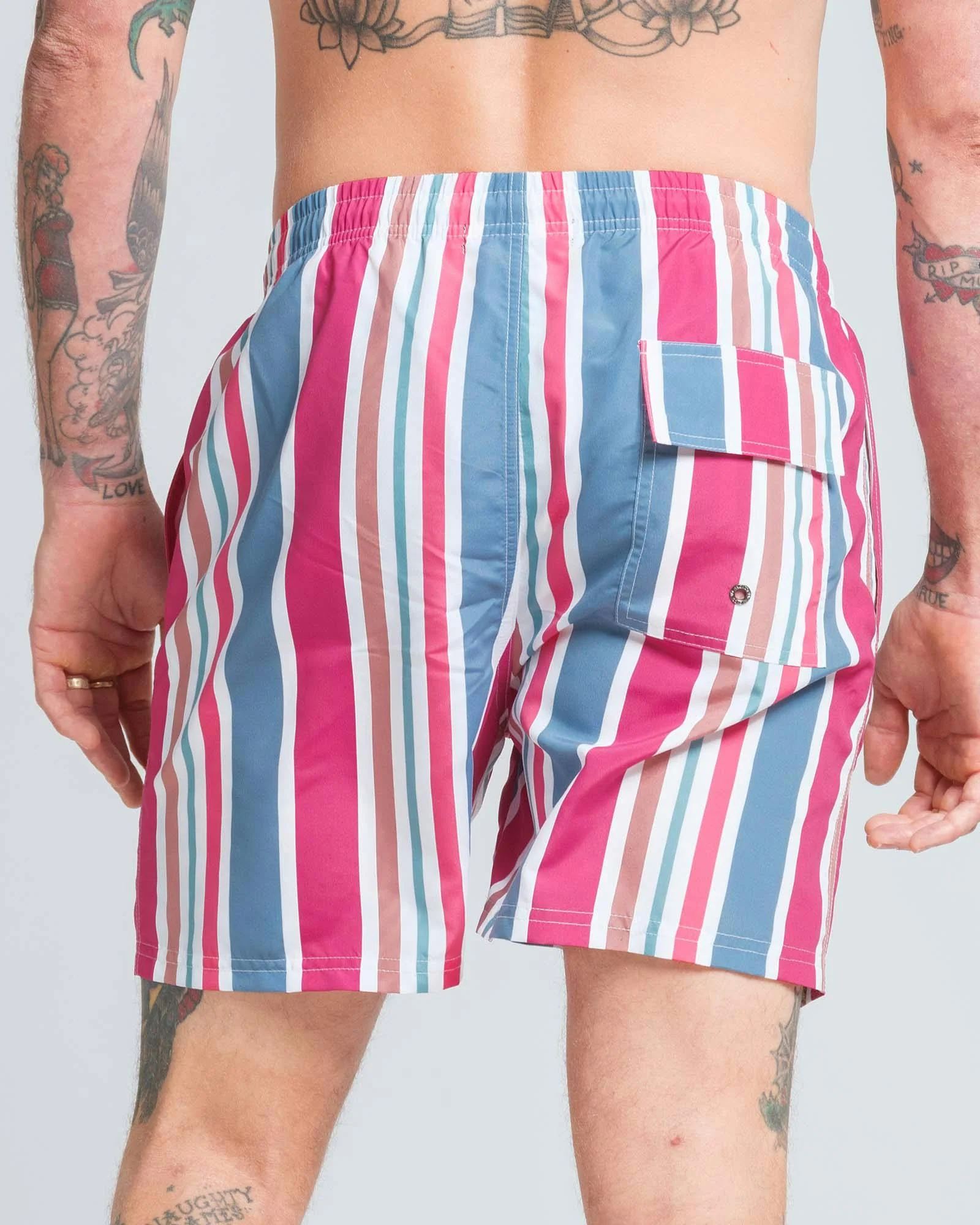 Candy Stripe Swim Short - Image 5