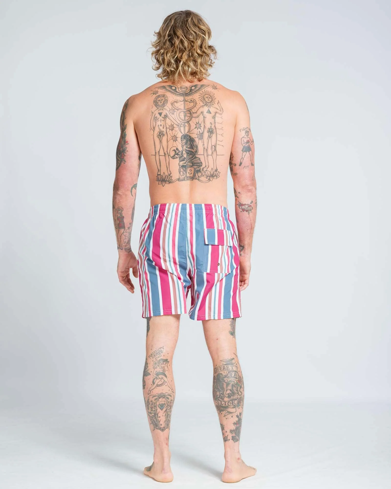 Candy Stripe Swim Short - Image 7