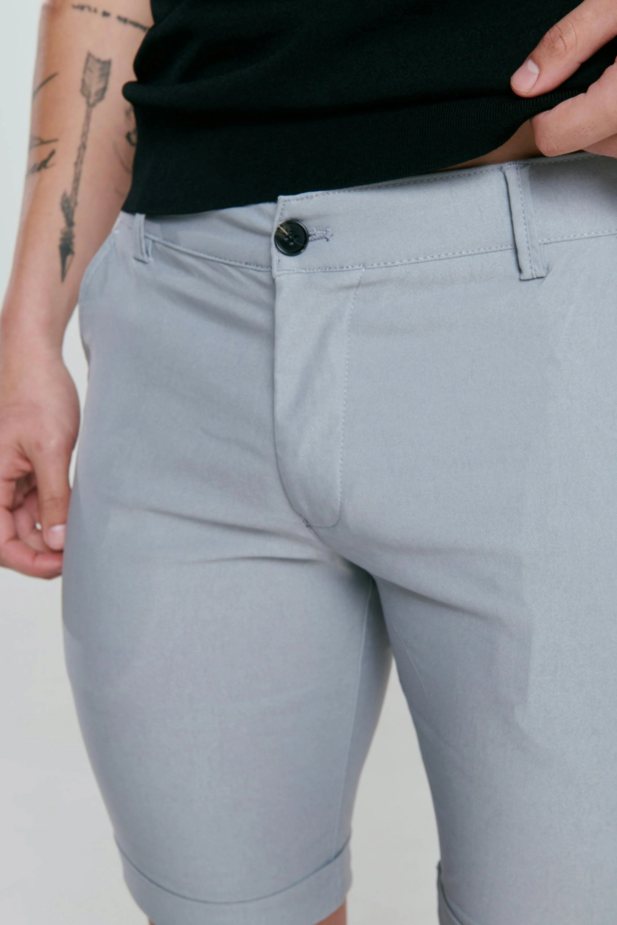 CARDIFF Grey Pant Short - Image 10