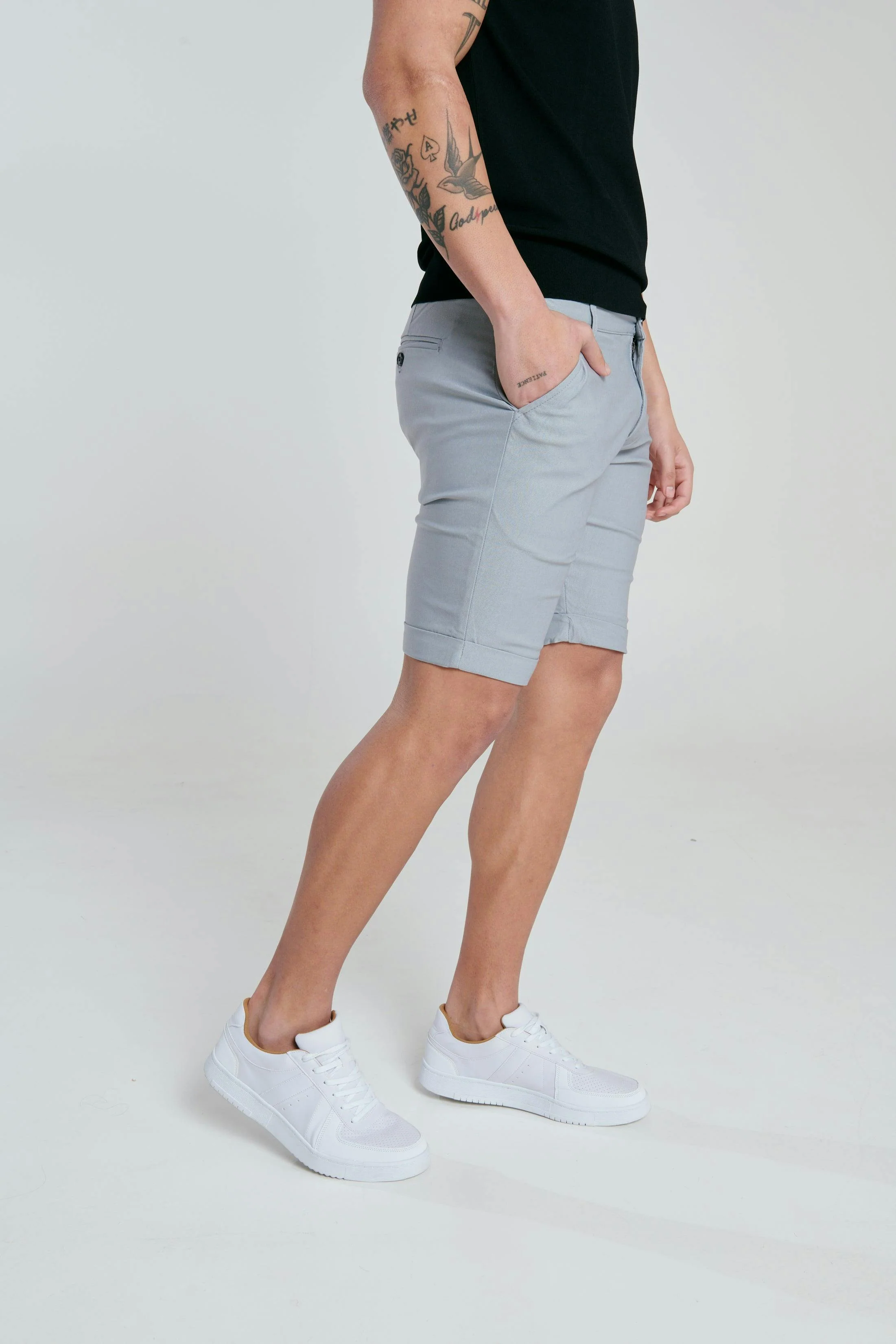 CARDIFF Grey Pant Short - Image 11