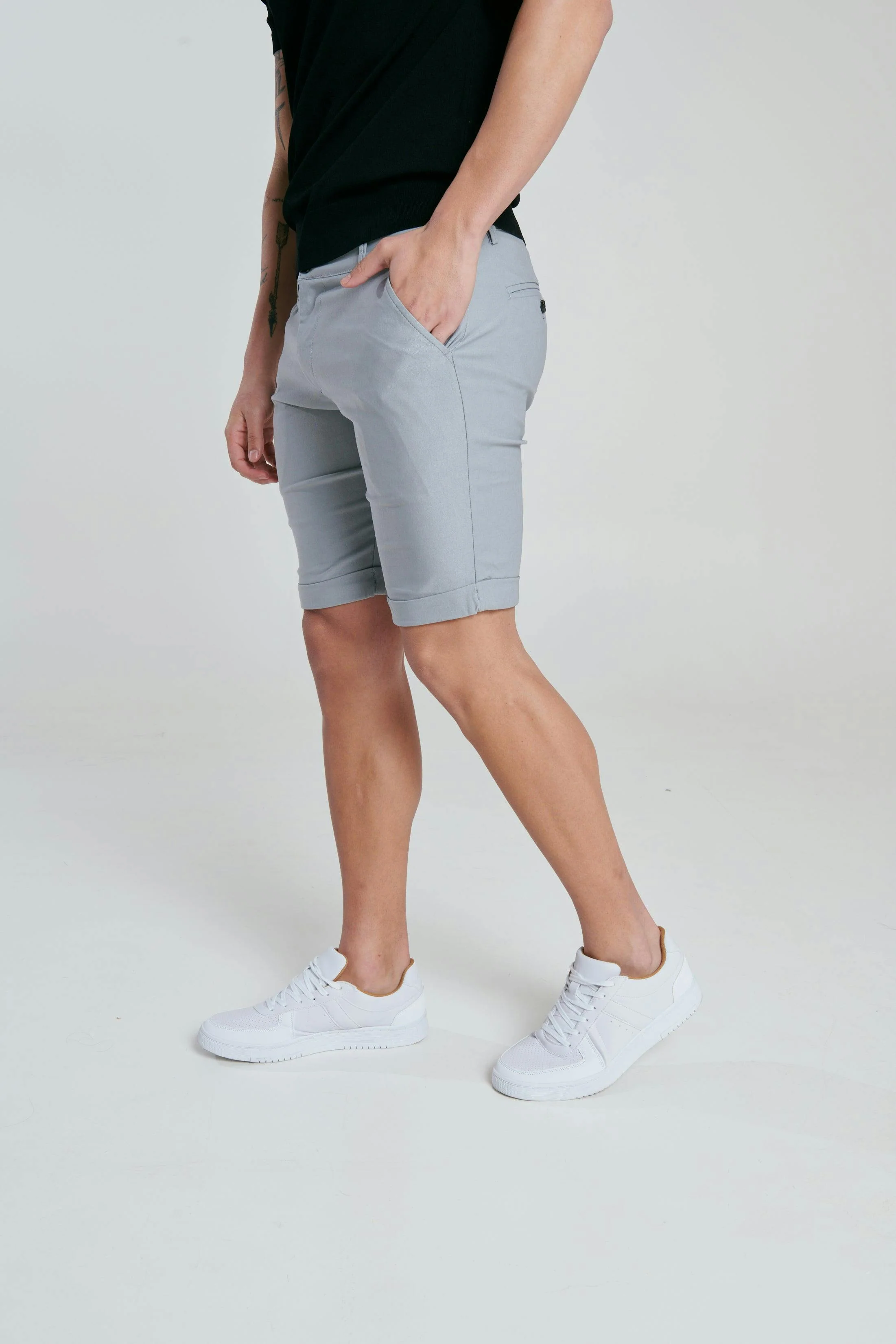 CARDIFF Grey Pant Short - Image 8