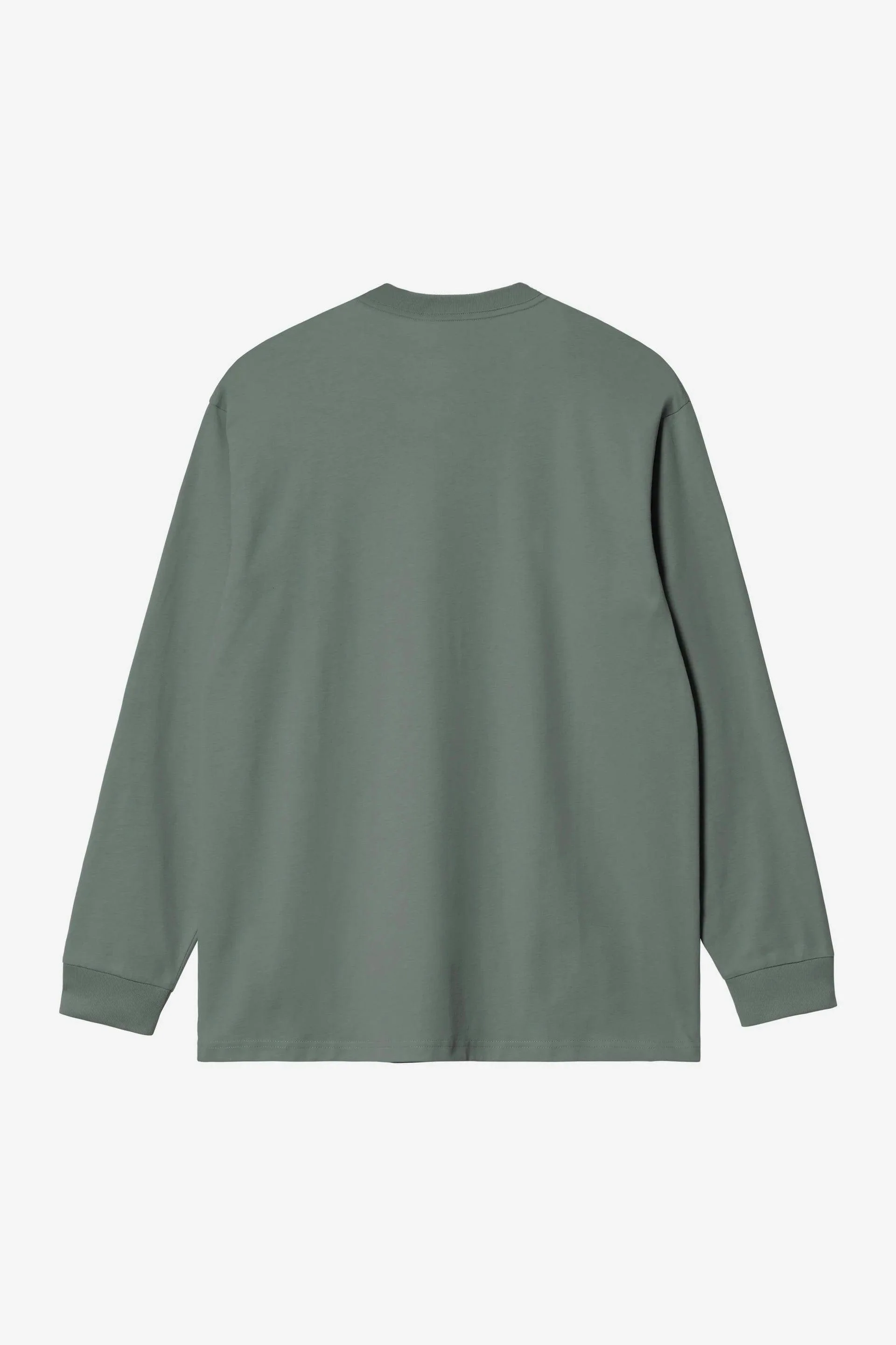 Carhartt WIP L/S Pocket T-Shirt in Velvet Green - Image 2