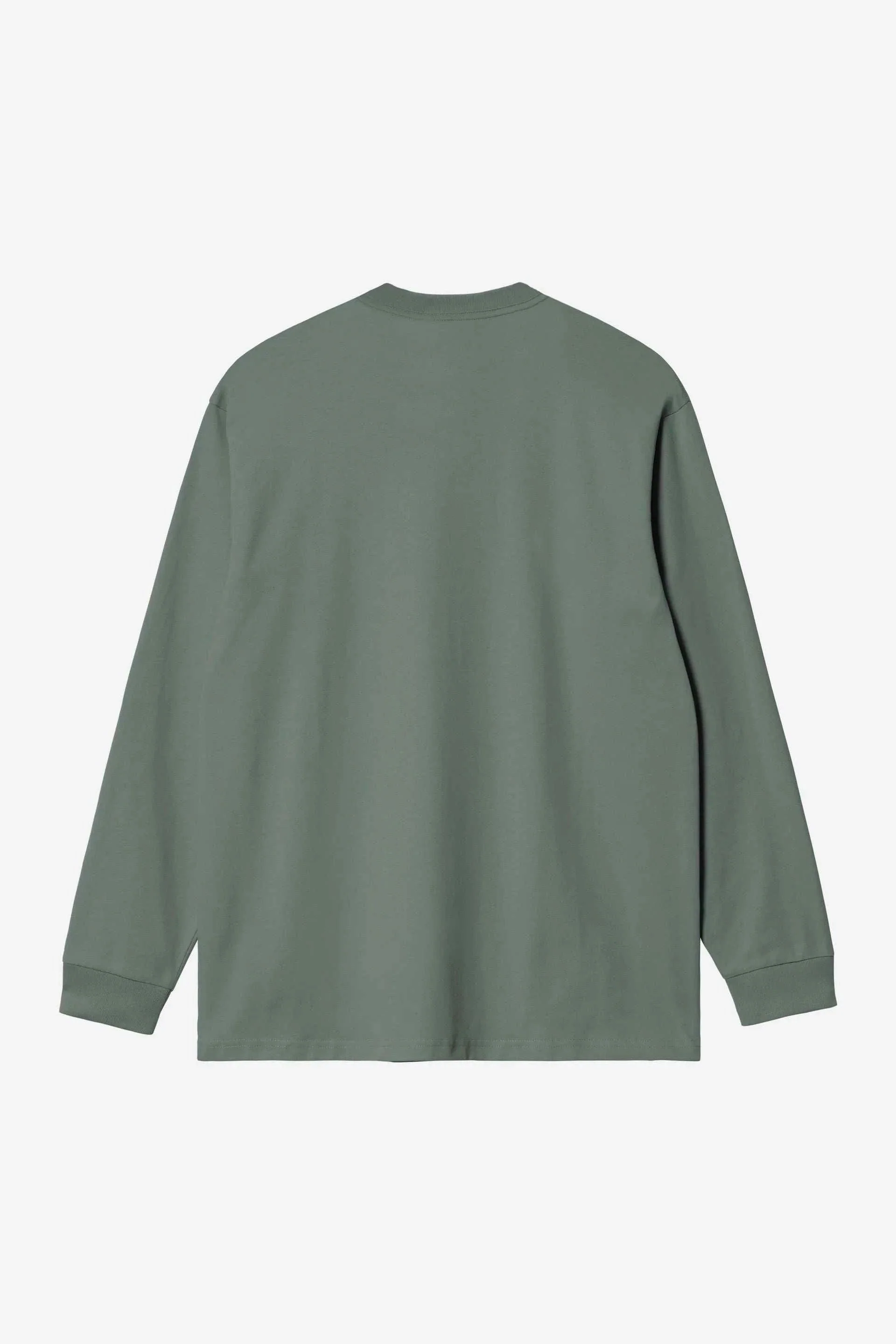 Carhartt WIP L/S Pocket T-Shirt in Velvet Green - Image 4