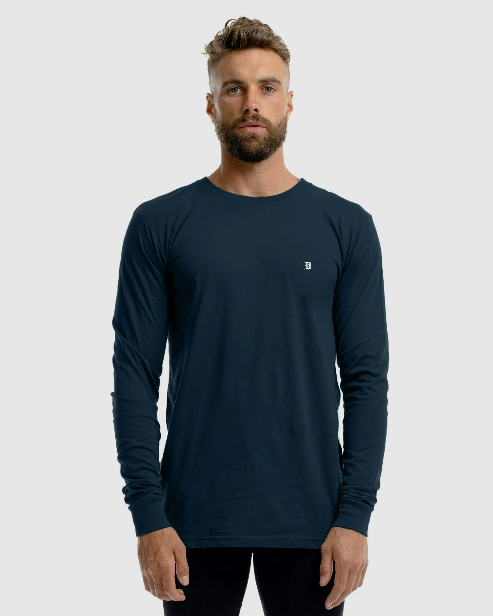 Classic Embroidery Long Sleeve Tee - Image 3
