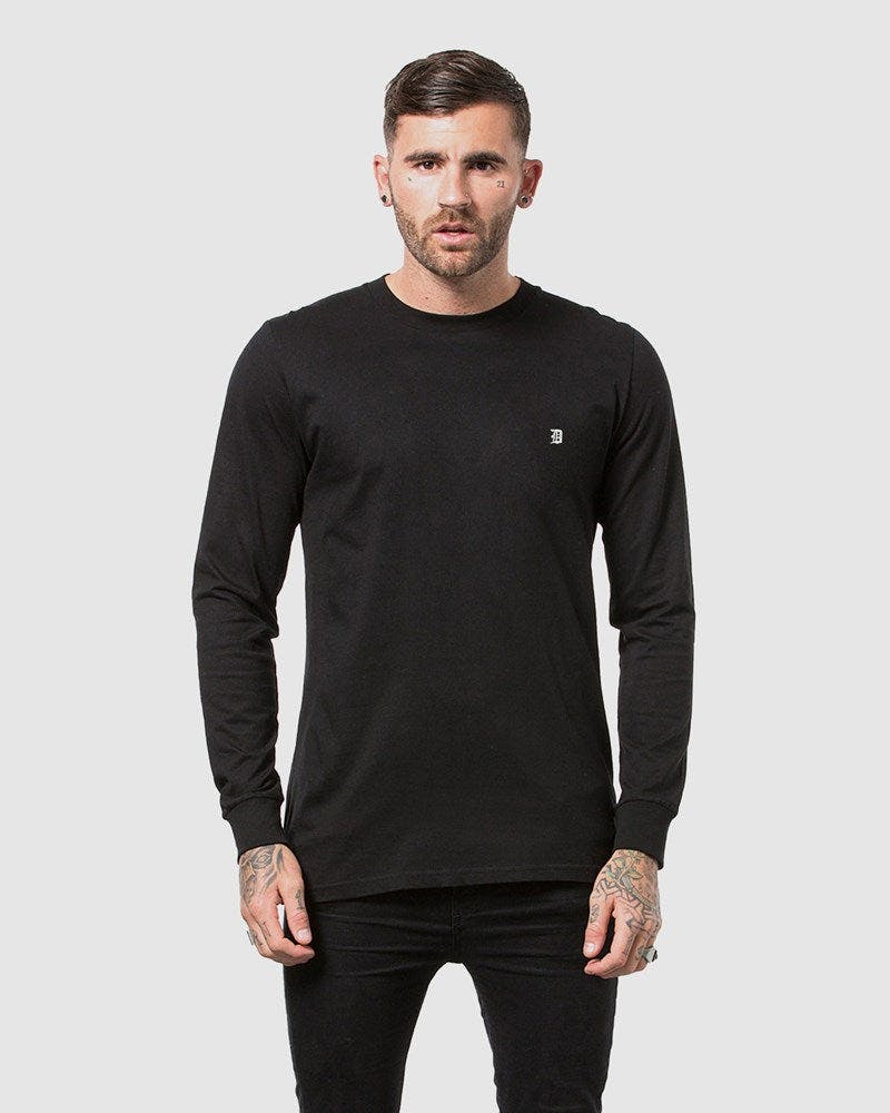 Classic Embroidery Long Sleeve Tee - Image 3