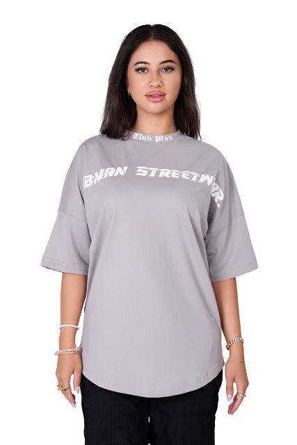 CLUBMAN Oversized 'Silver Script' T-shirt - Image 3