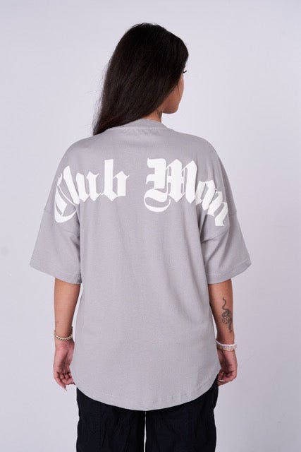 CLUBMAN Oversized 'Silver Script' T-shirt - Image 5