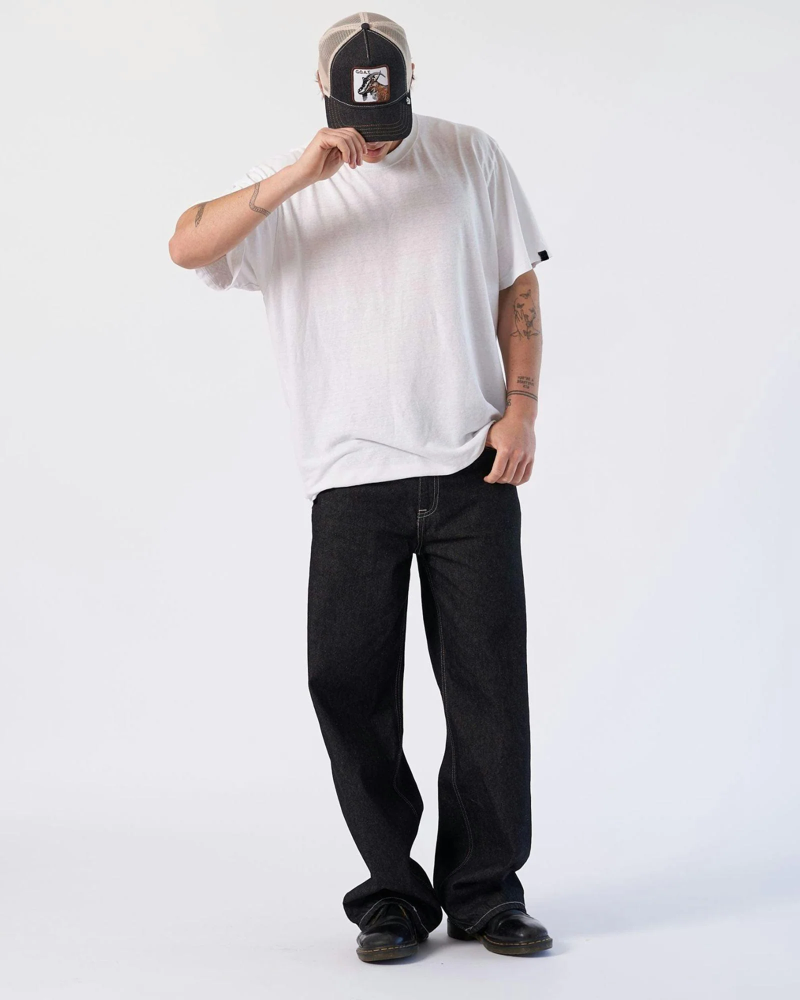 Cormac Baggy Jeans - Black Rinse Contrast