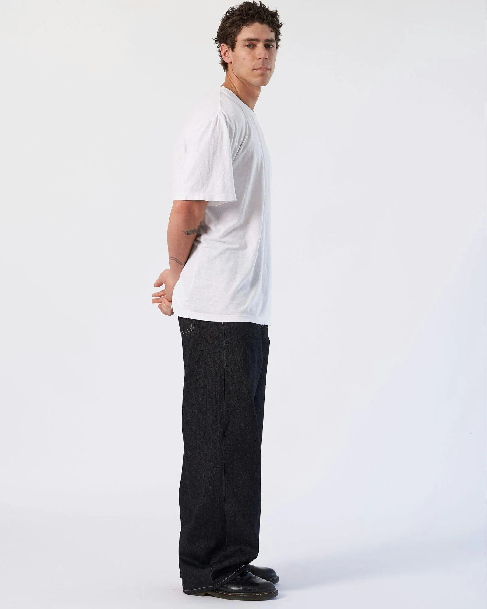 Cormac Baggy Jeans - Black Rinse Contrast - Image 2
