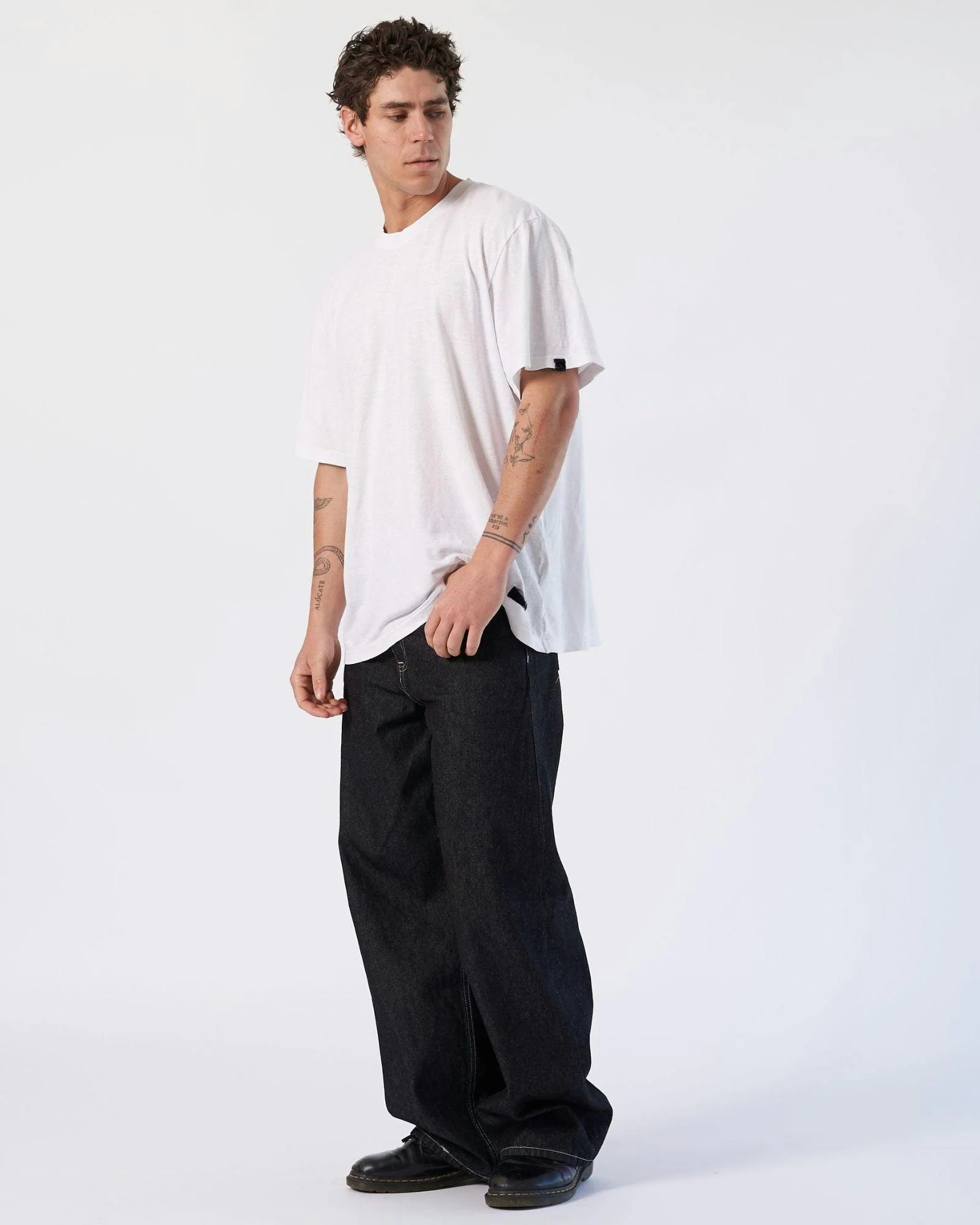 Cormac Baggy Jeans - Black Rinse Contrast - Image 5