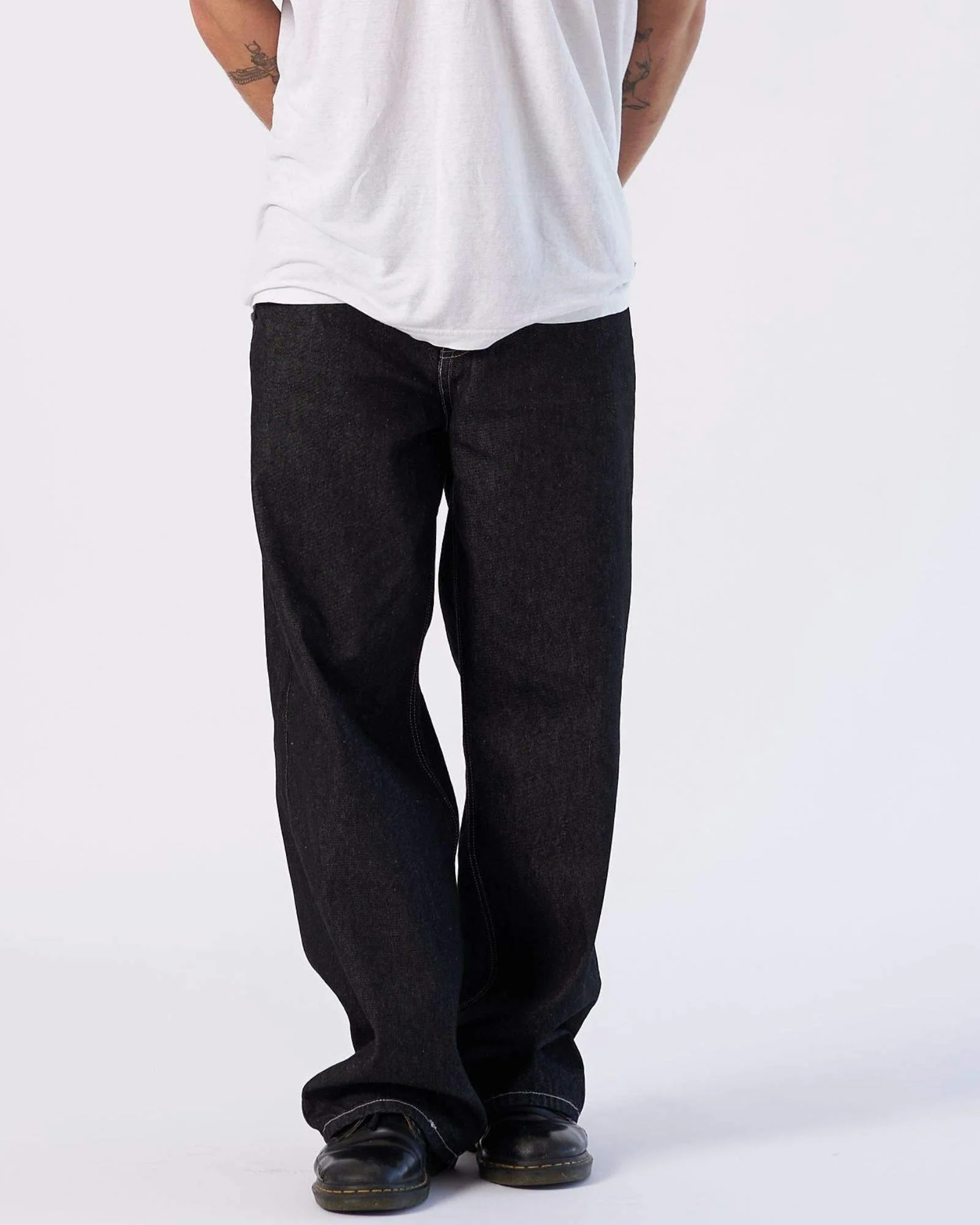 Cormac Baggy Jeans - Black Rinse Contrast - Image 6