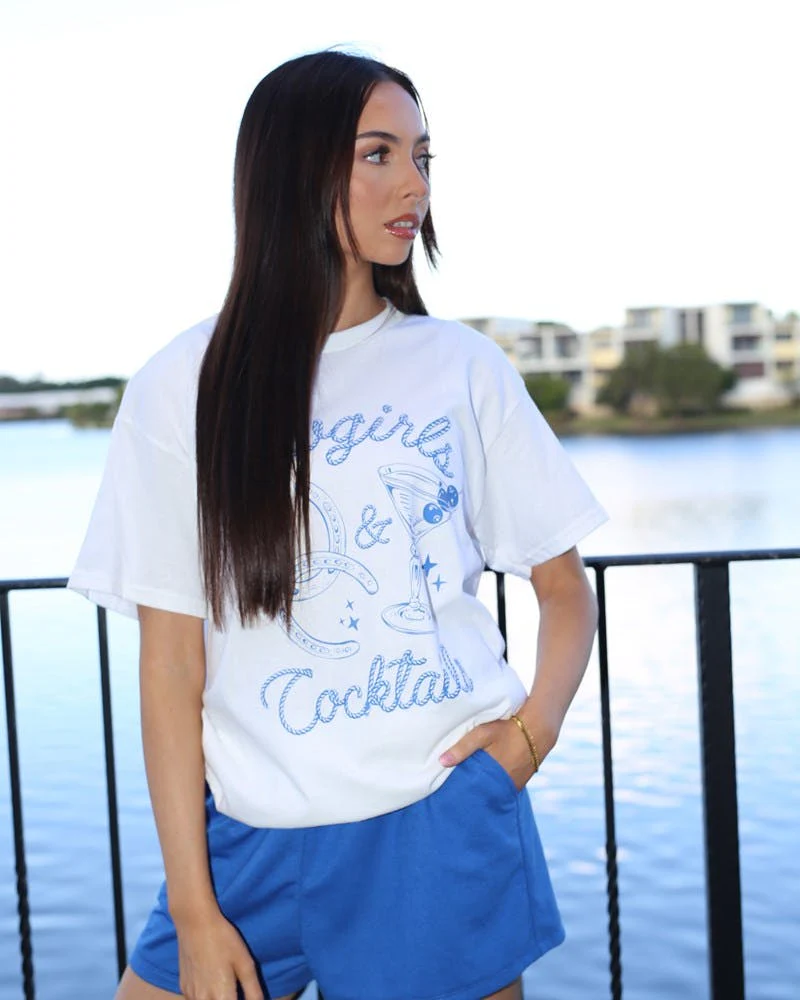 Cowgirls & Cocktails Tee - Image 2