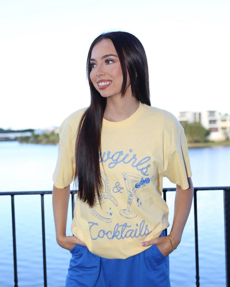 Cowgirls & Cocktails Tee - Image 2