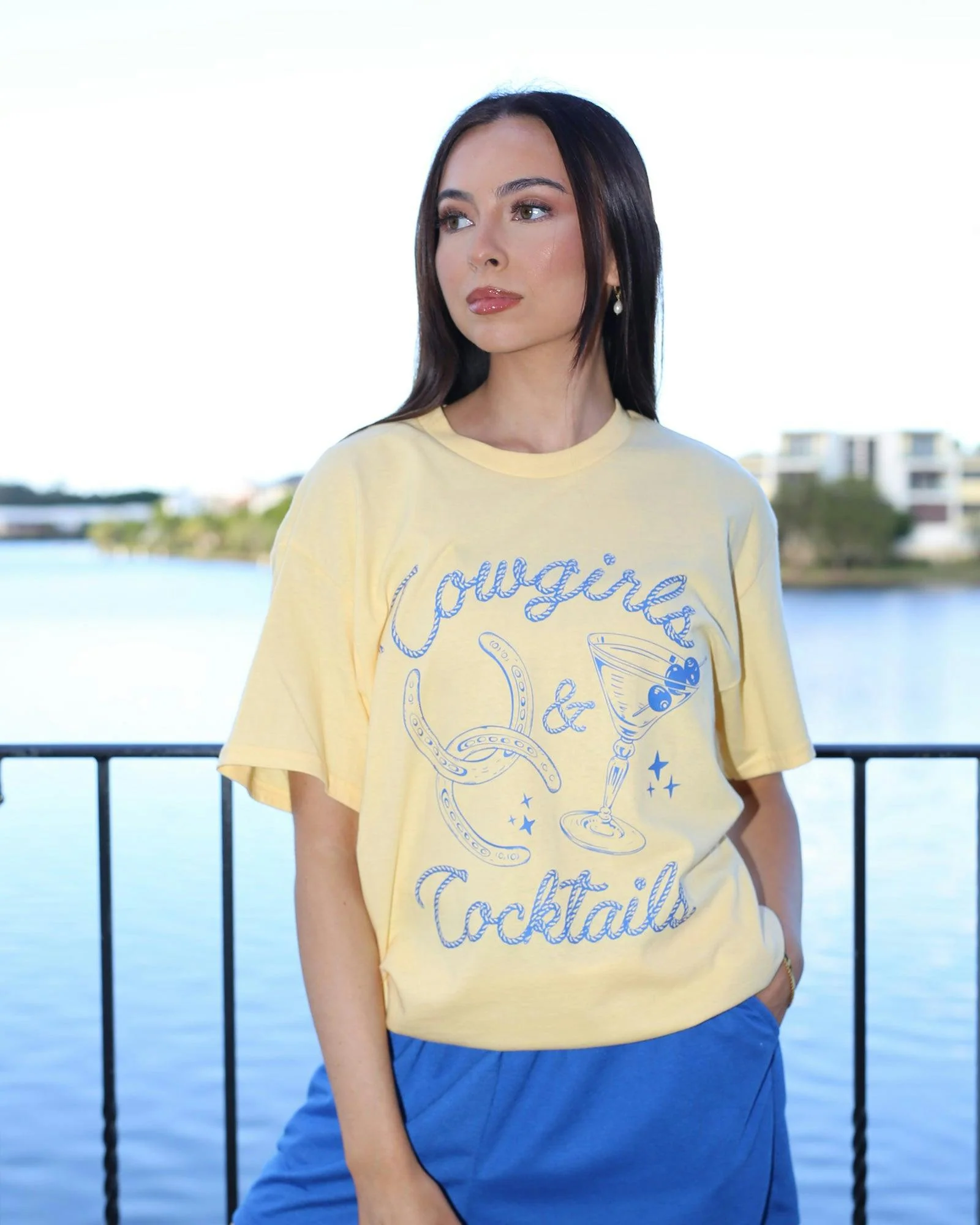 Cowgirls & Cocktails Tee - Image 4