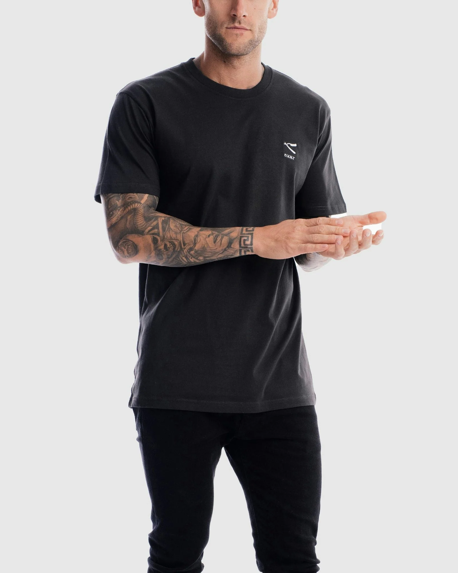 Cut Throat Embroidery Tee - Image 4