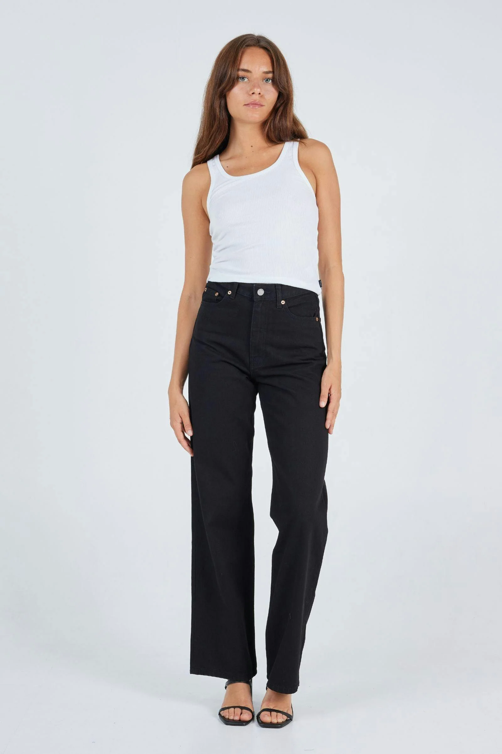 Echo High Straight Jeans - Black - Image 2