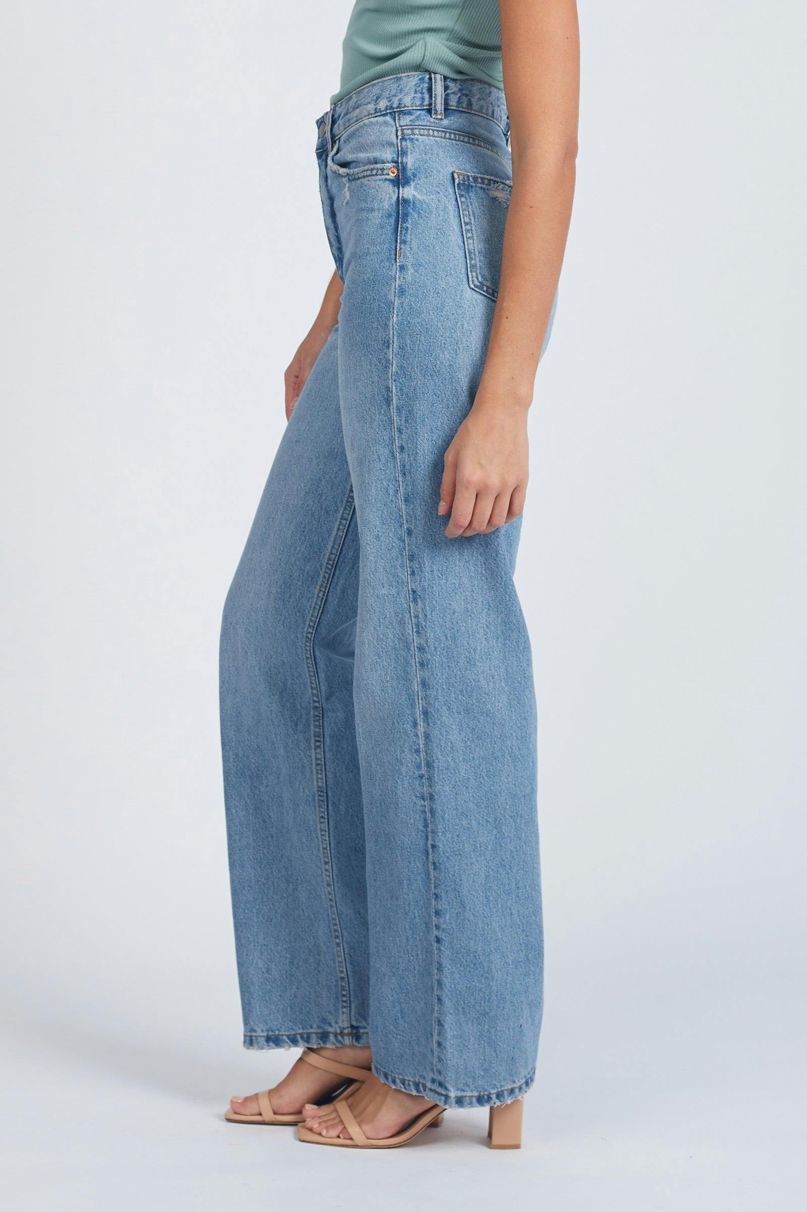 Echo High Straight Jeans - Blue Jay - Image 6