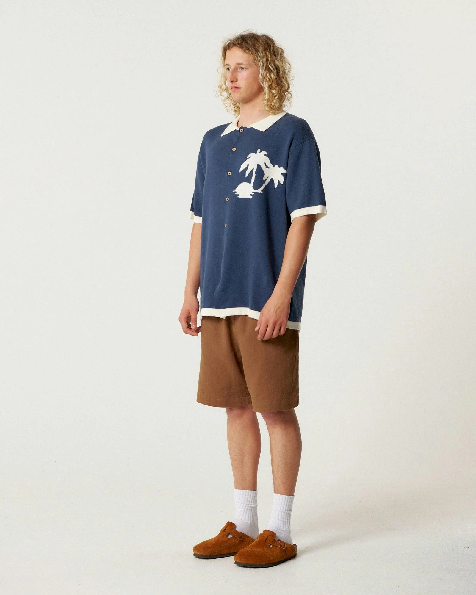 Feelings Knit Shirt - Navy - Image 5