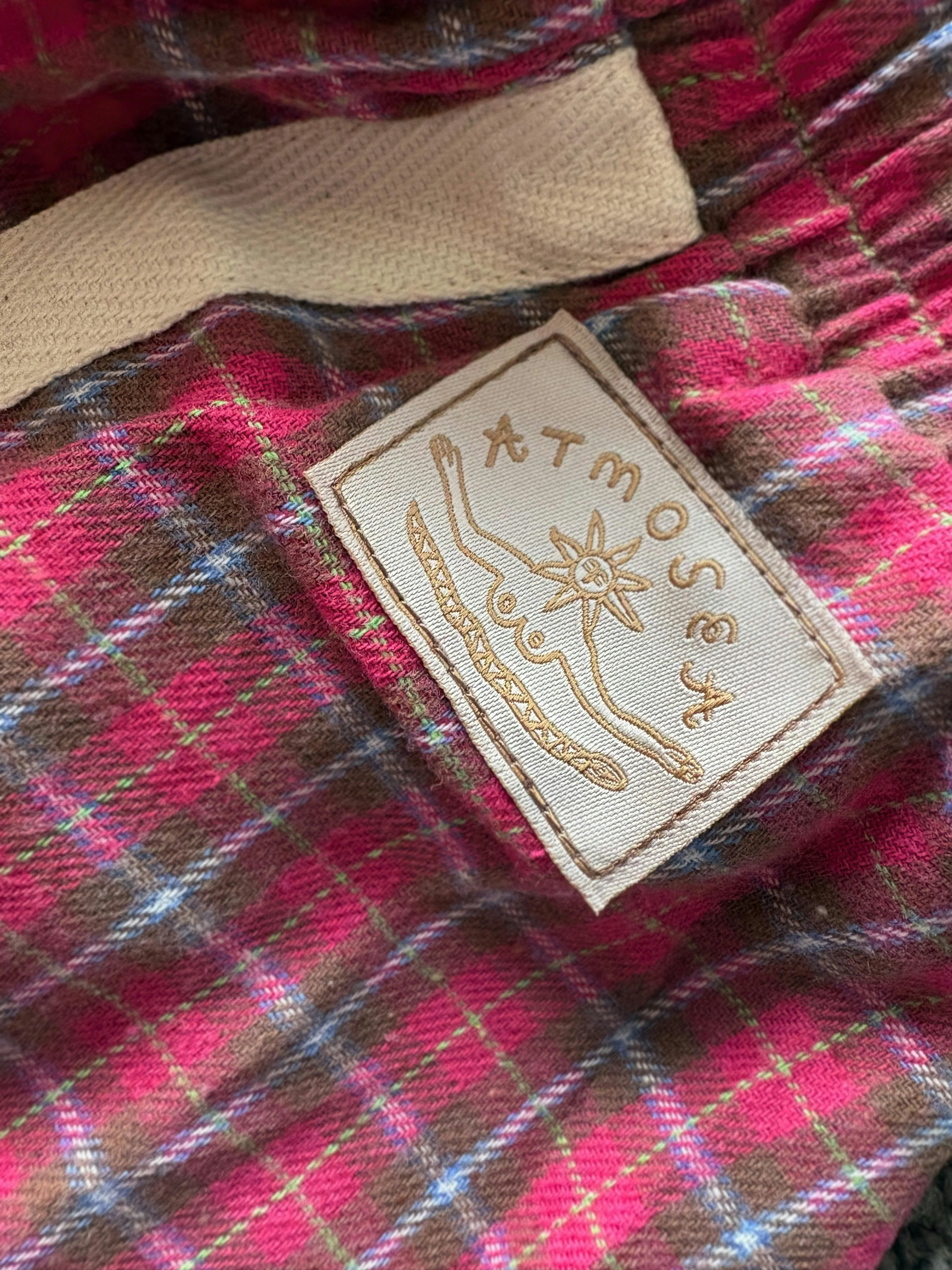 Flannel Flare Pant in Strawberry Milk - Image 13