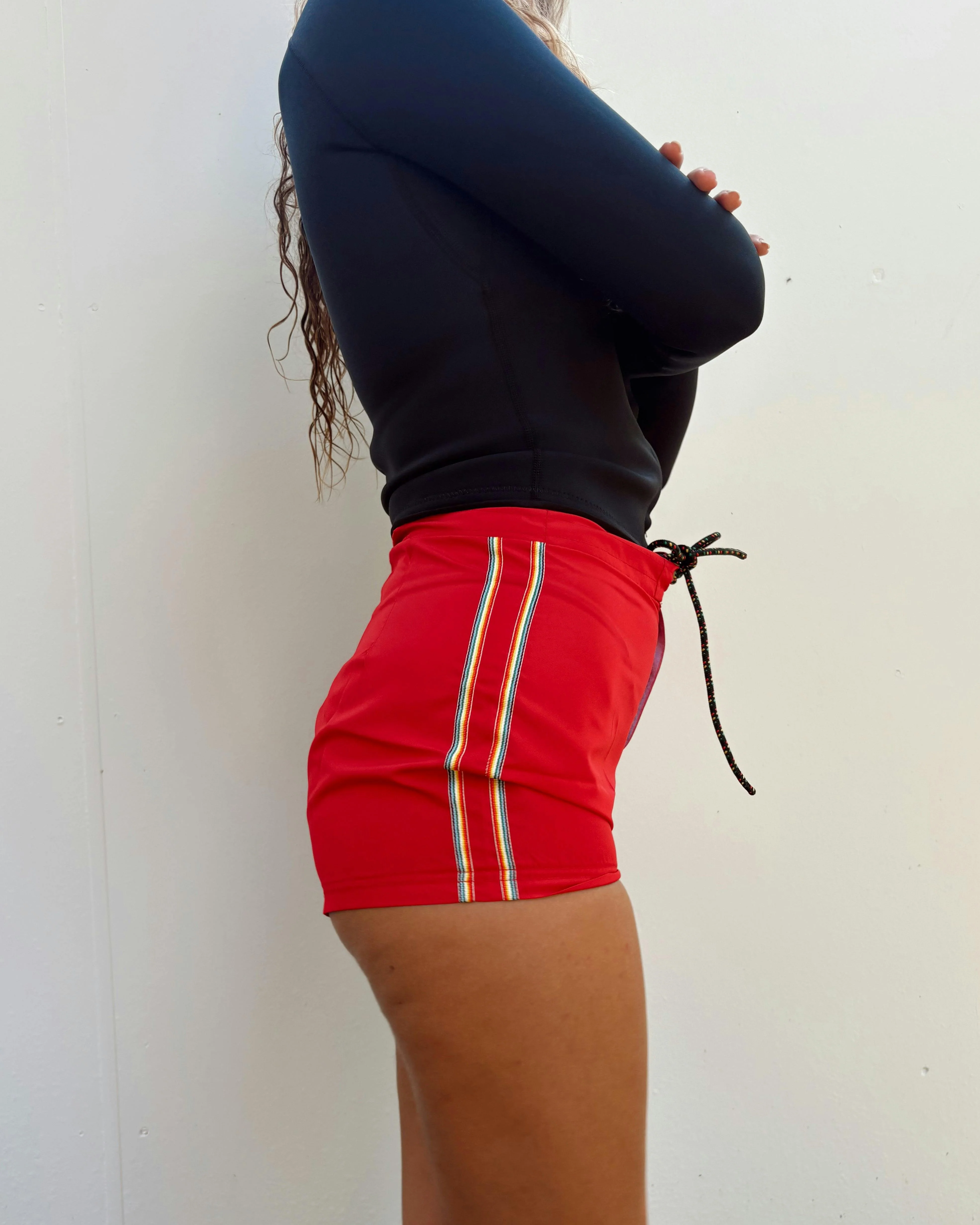 Gidget Boardshort in Red - Image 4