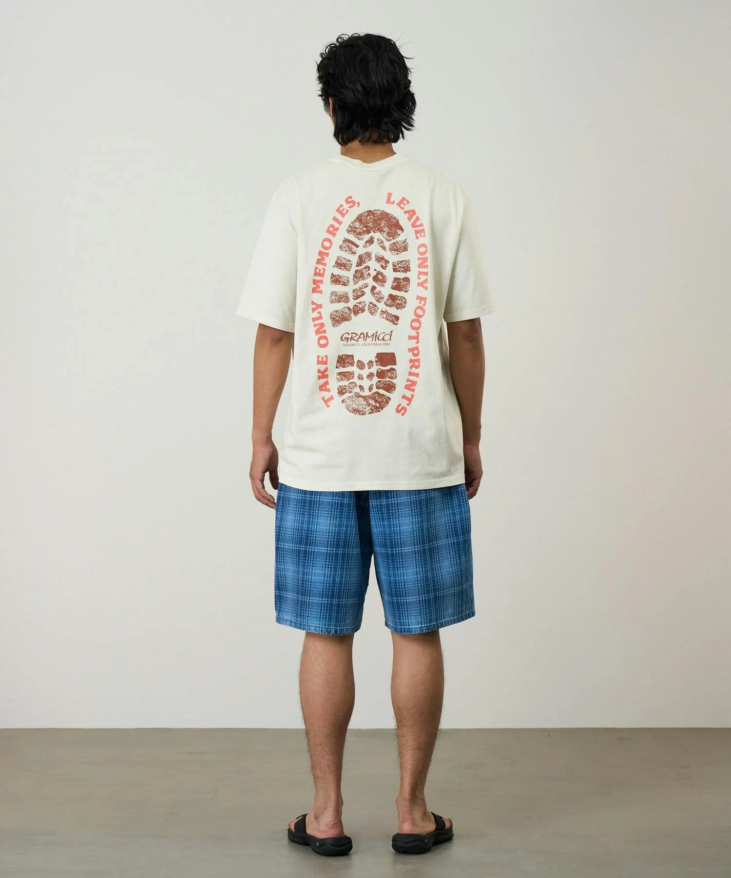 Gramicci Footprints Tee in Natural Pigment - Image 2