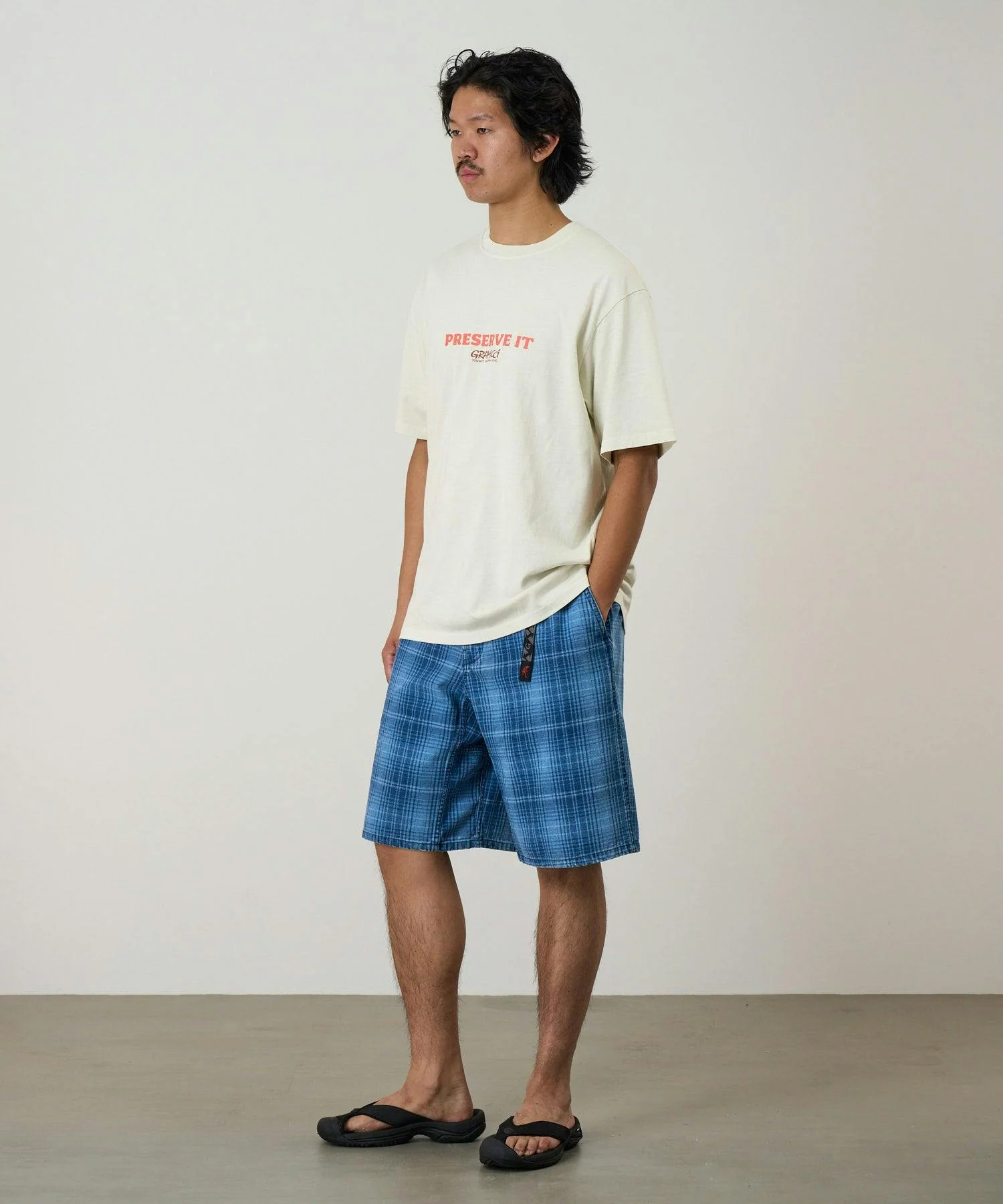 Gramicci Footprints Tee in Natural Pigment - Image 3