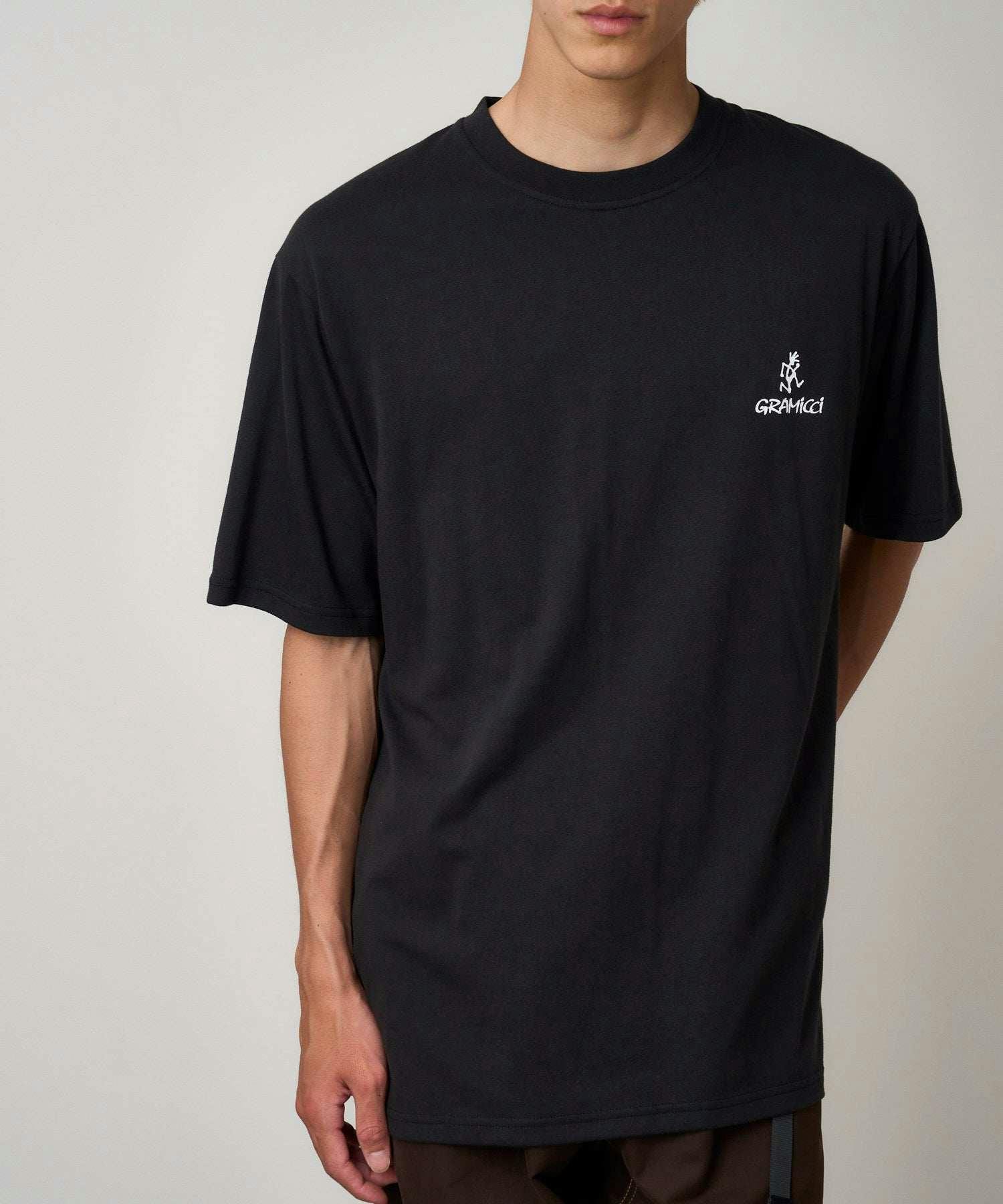 Gramicci One Point Logo Tee in Vintage Black - Image 4