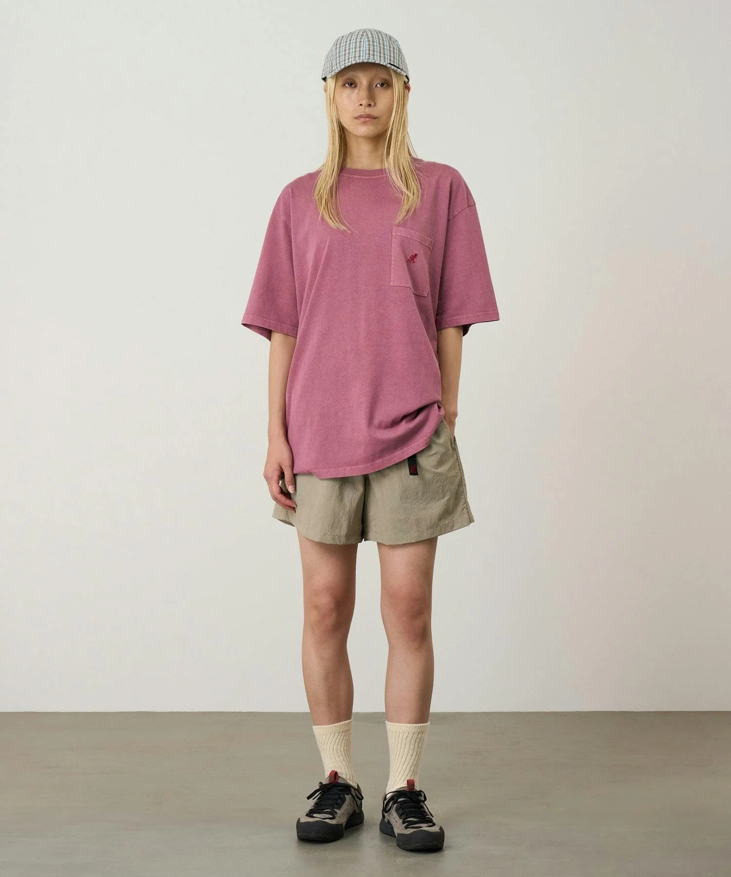 Gramicci One Point Pocket Tee in Red Pigment - Image 2