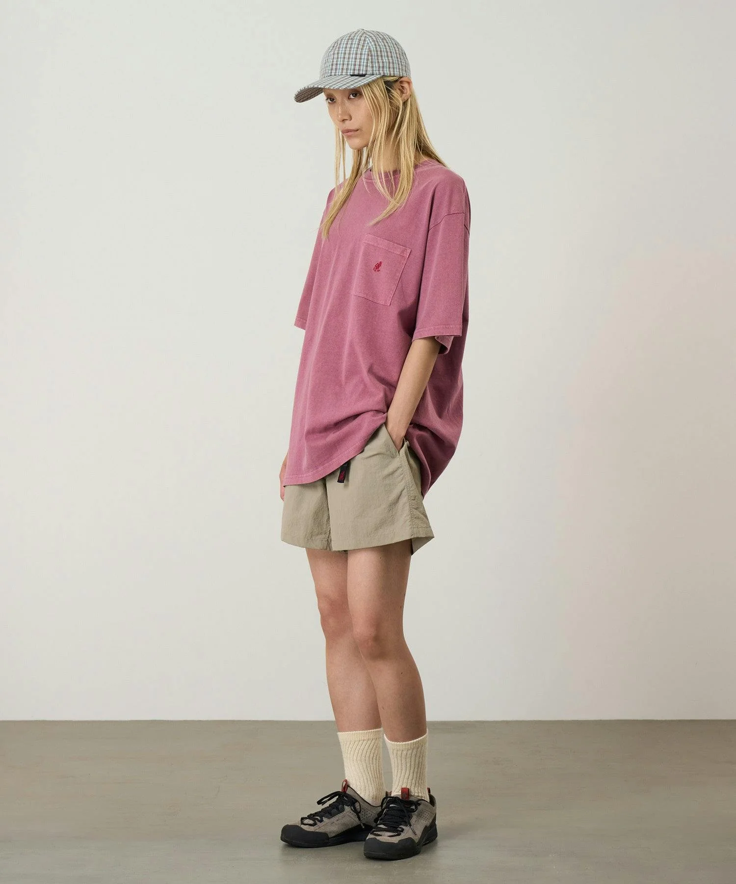 Gramicci One Point Pocket Tee in Red Pigment - Image 6