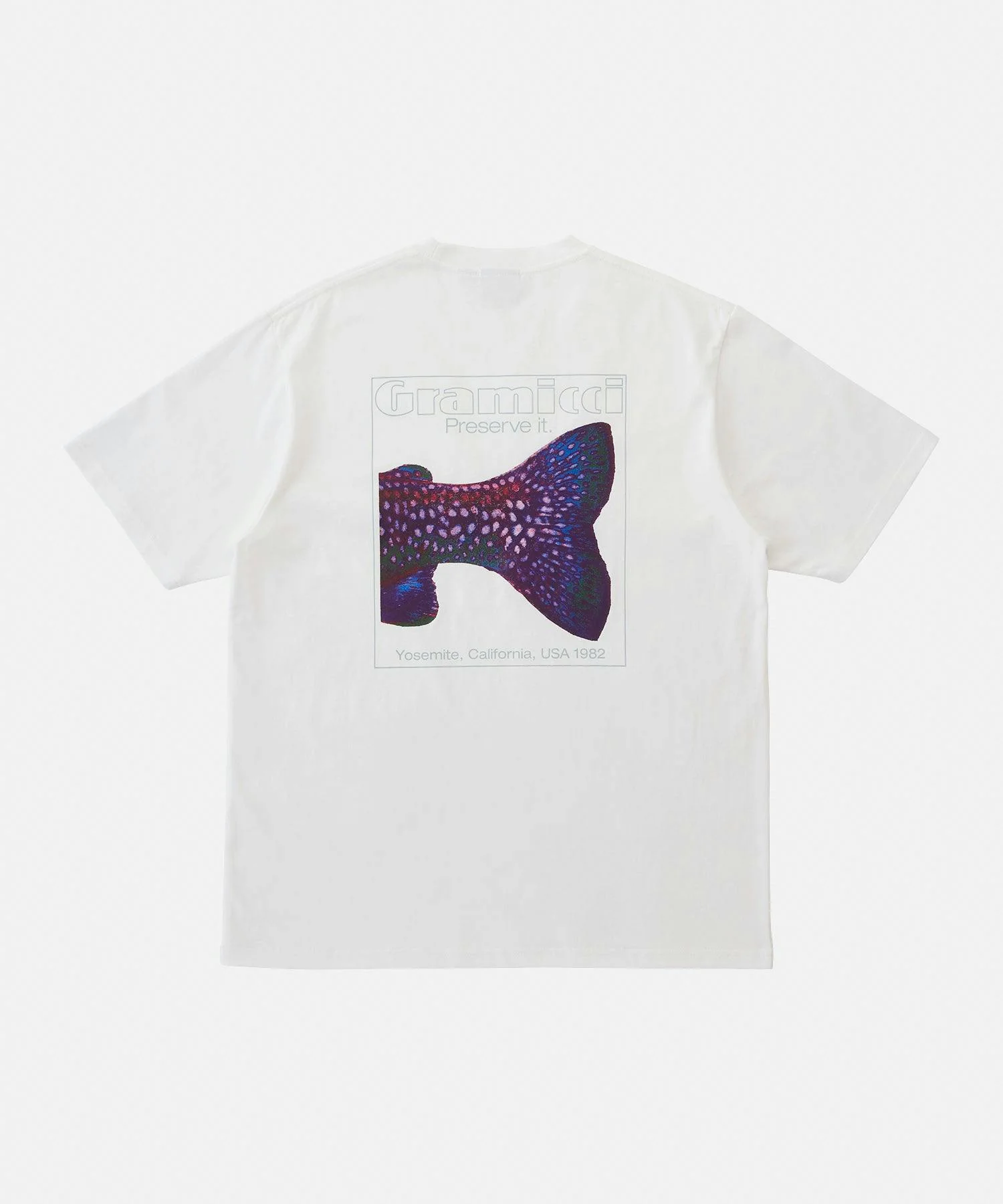 Gramicci Trout Tail Tee in White - Image 5