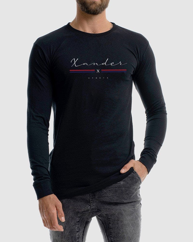 Grid Long Sleeve Tee - Image 2