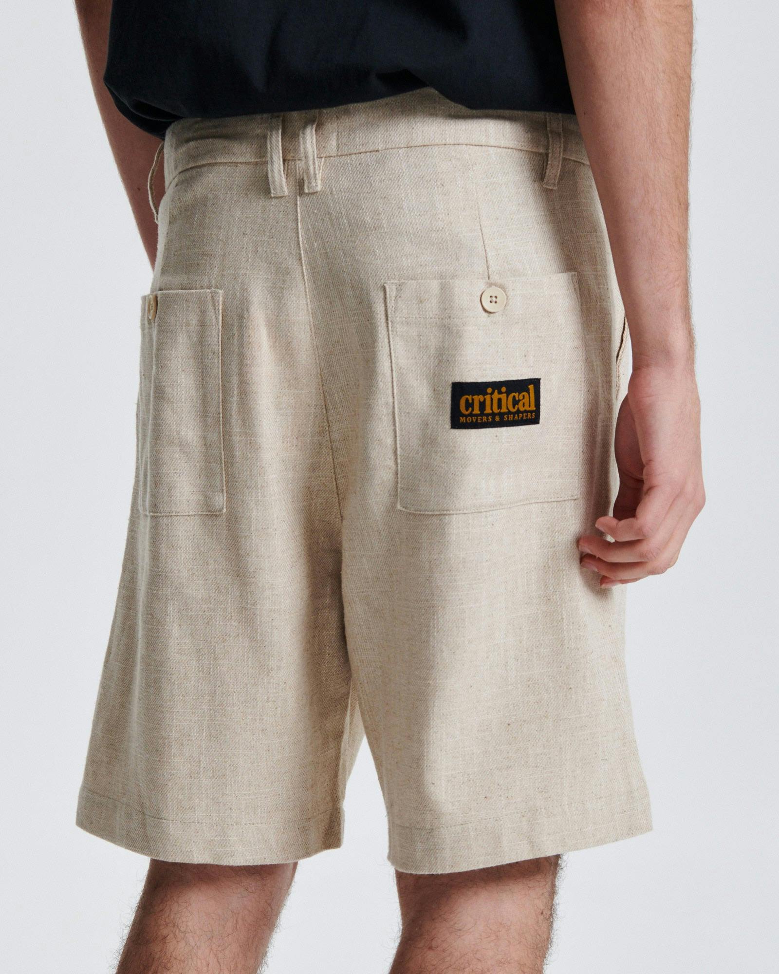 Harro Linen Pleat Short - Ecru - Image 6