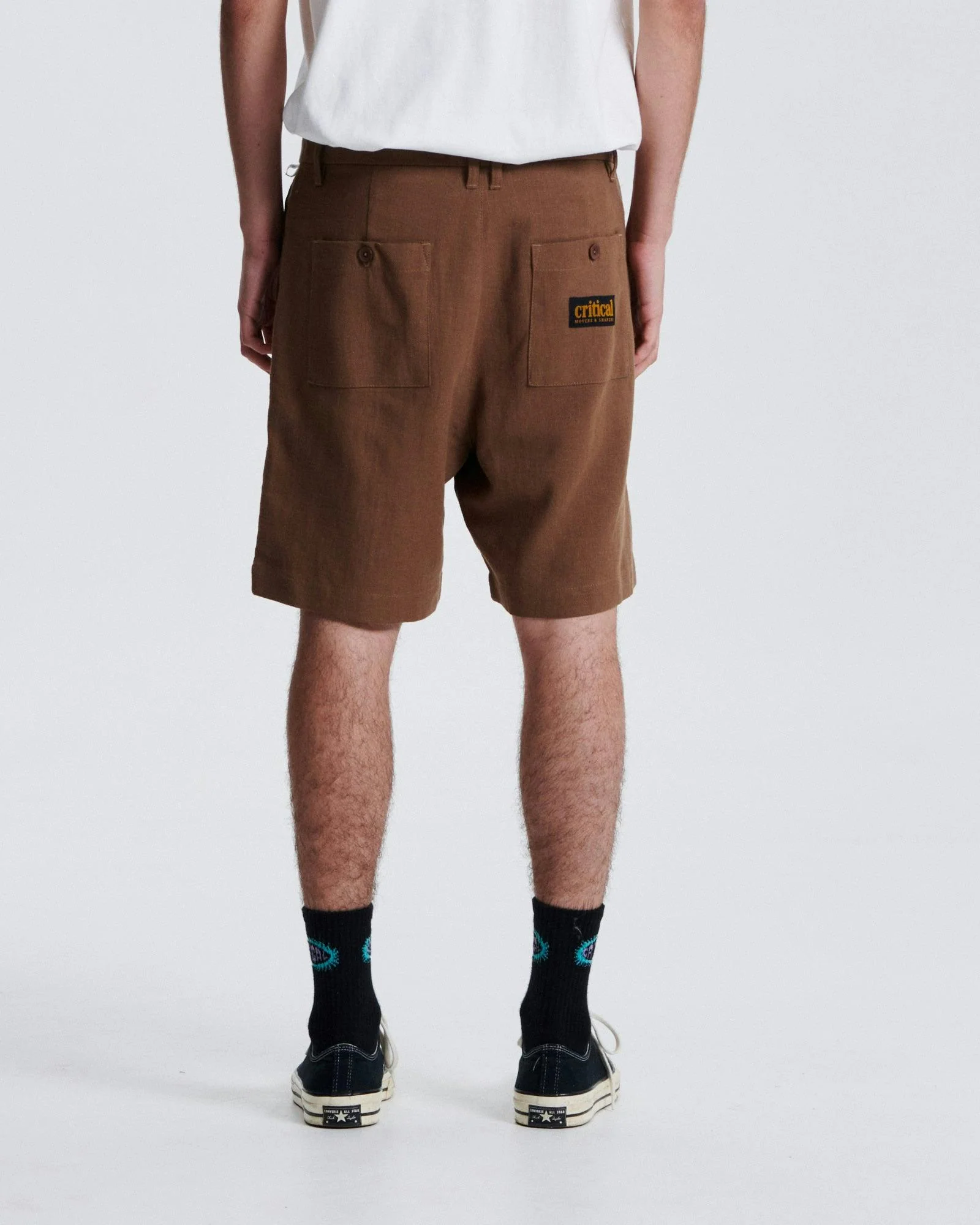 Harro Linen Pleat Short - Tobacco - Image 3