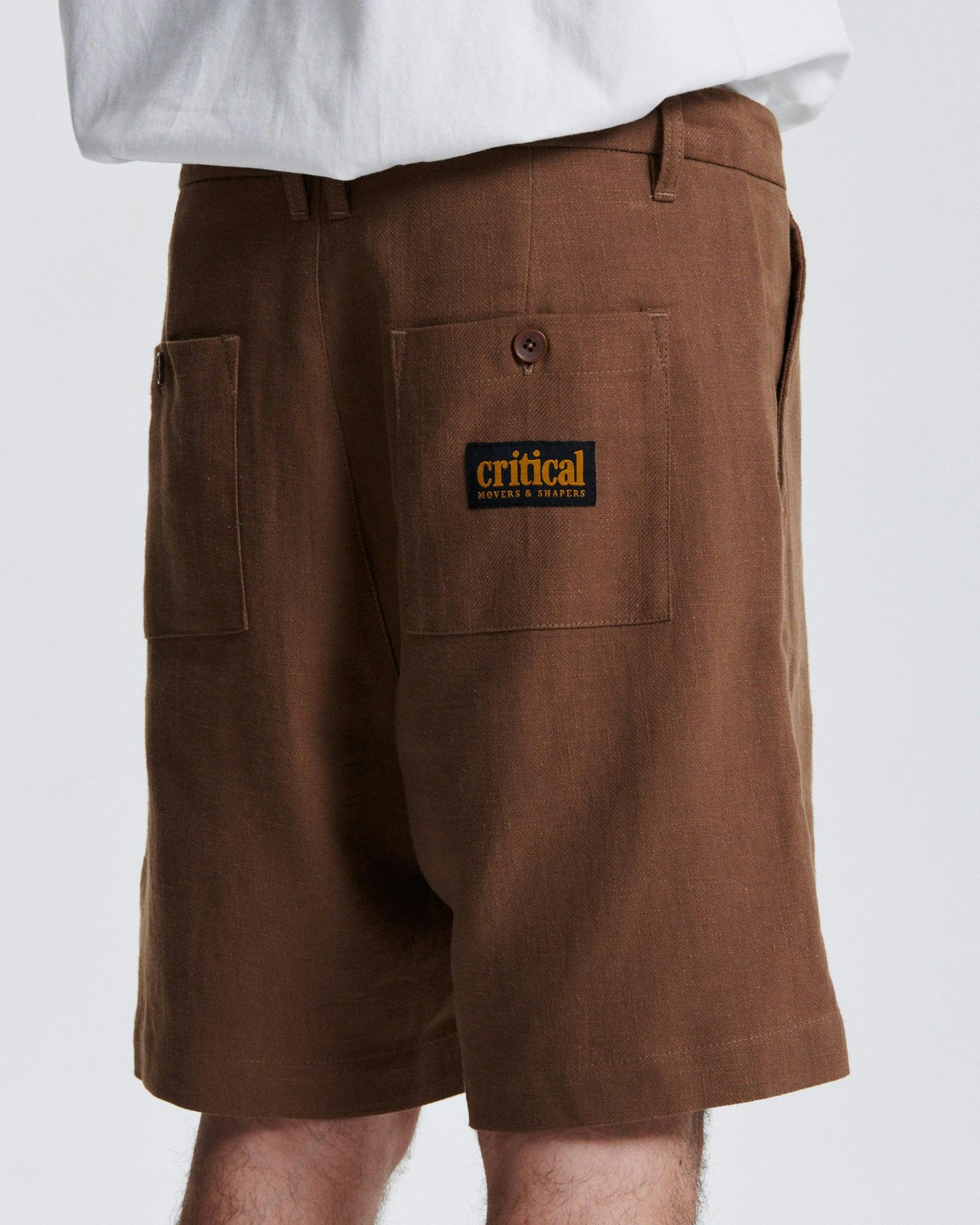 Harro Linen Pleat Short - Tobacco - Image 6