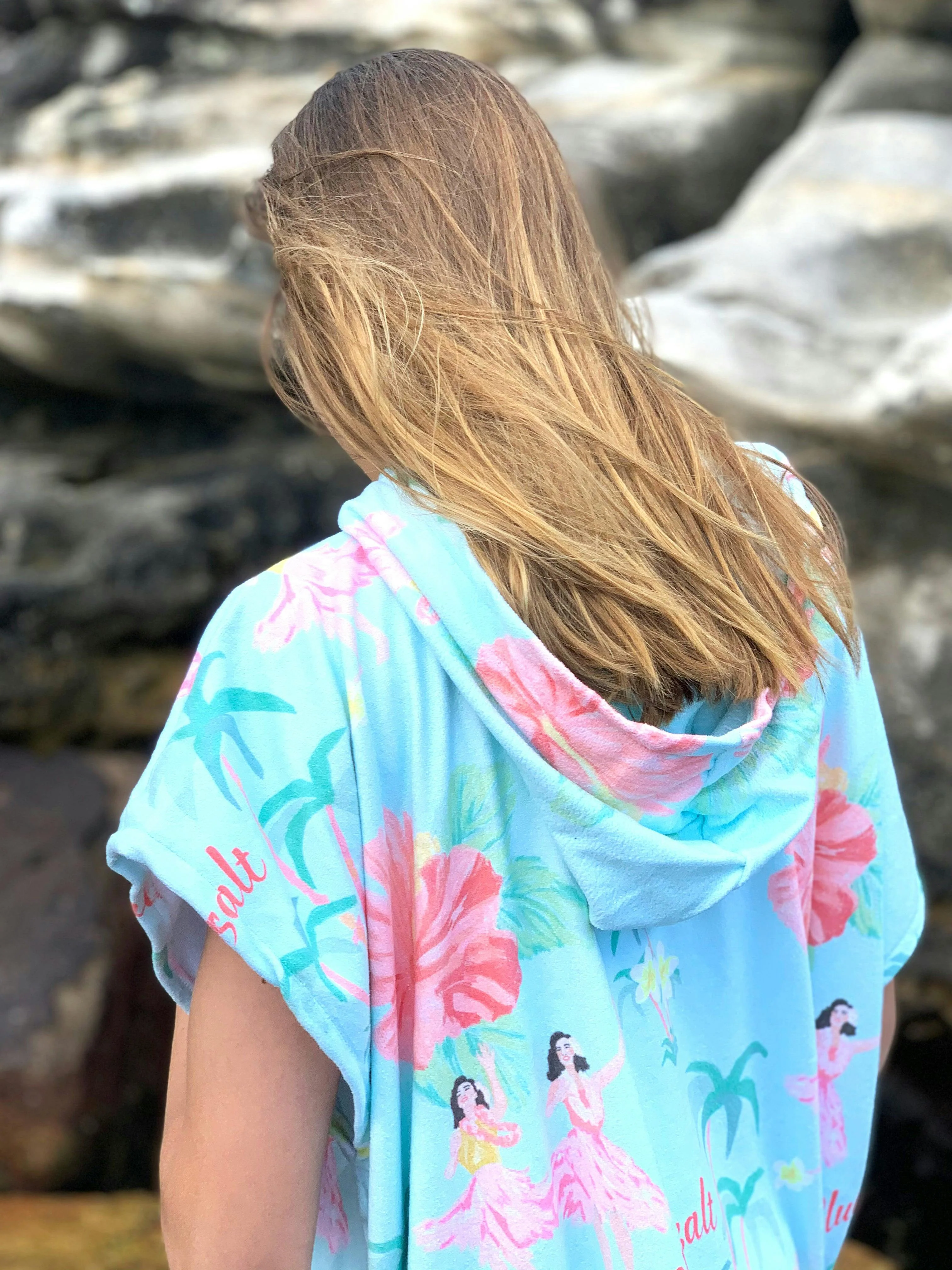 Hula Girl Poncho Cover Up - Image 4