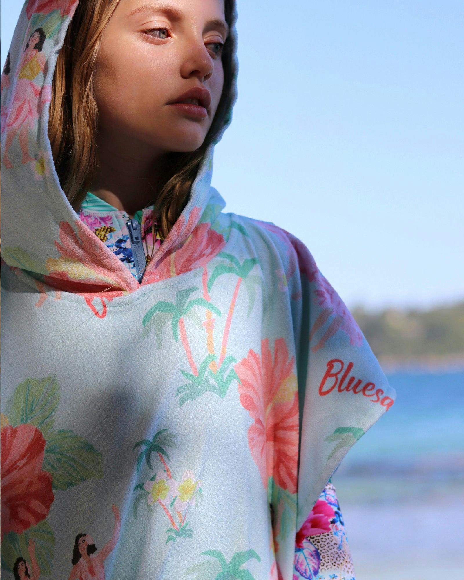 Hula Girl Poncho Cover Up - Image 5